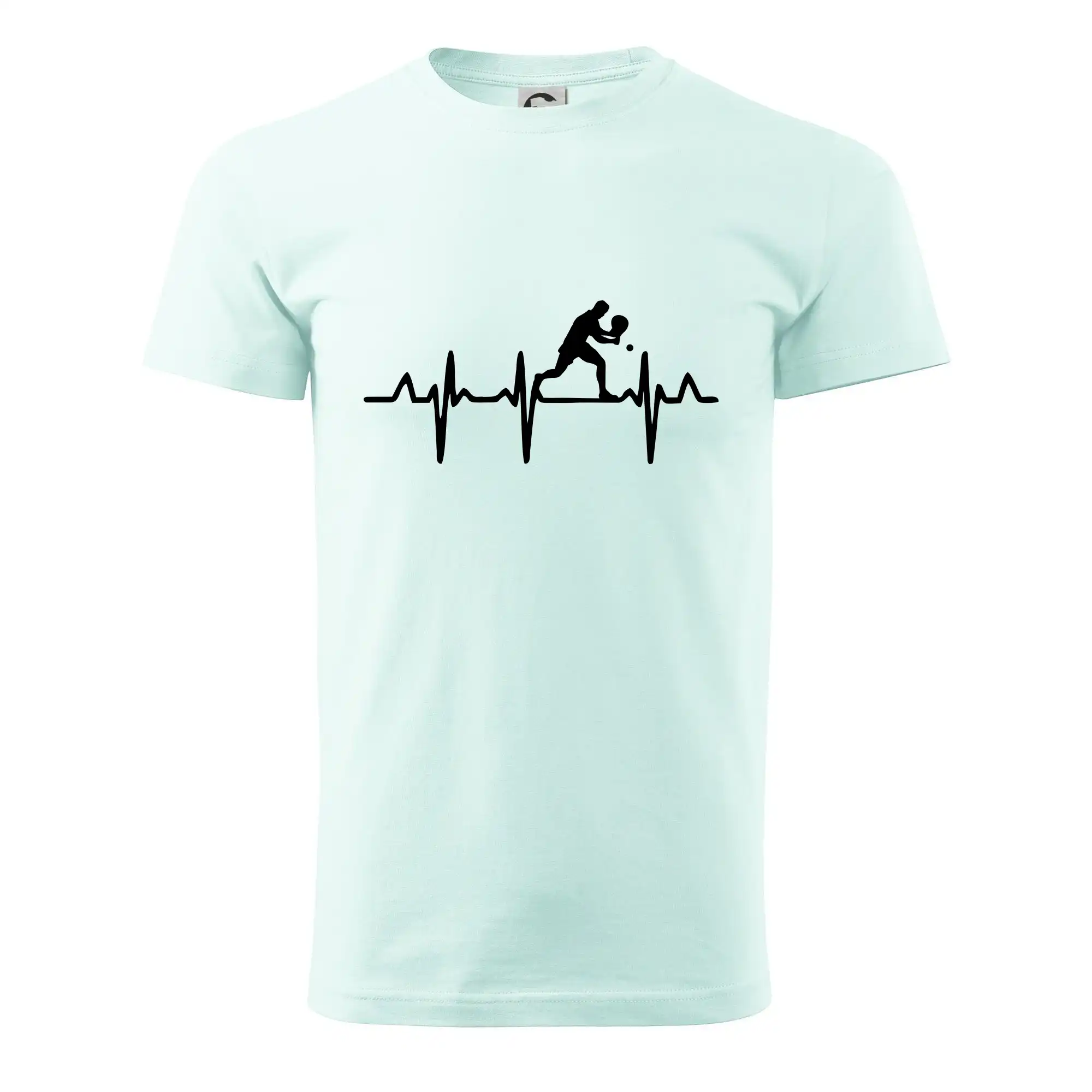 EKG stolní tenista stojící