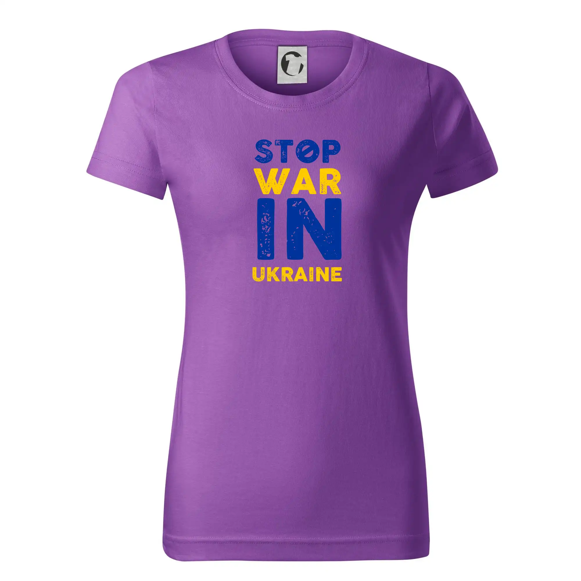 Barevný nápis Stop war in ukraine