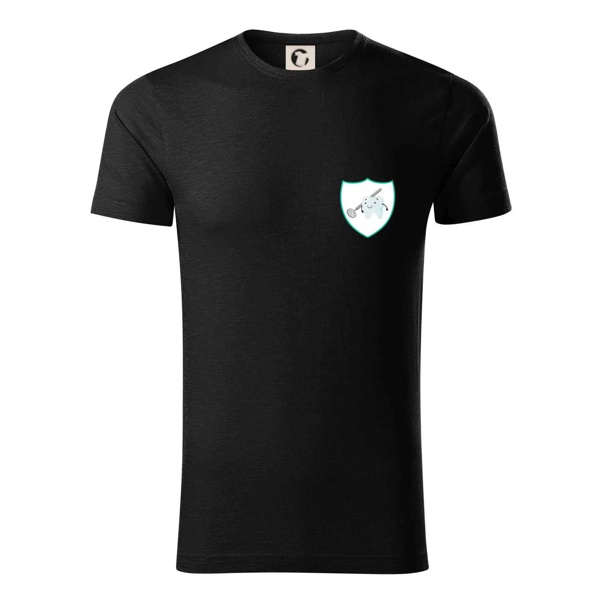 Tričká a mikiny pre zubárov - Zúbok na prsníku - zrkadlo - Tričko z organickej bavlny