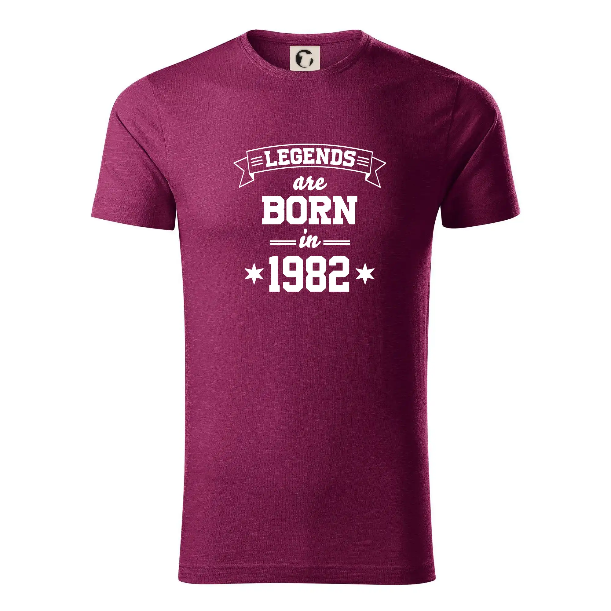 Trička s ročníkom 1982 - Legends are born in 1982 - Tričko z organickej bavlny