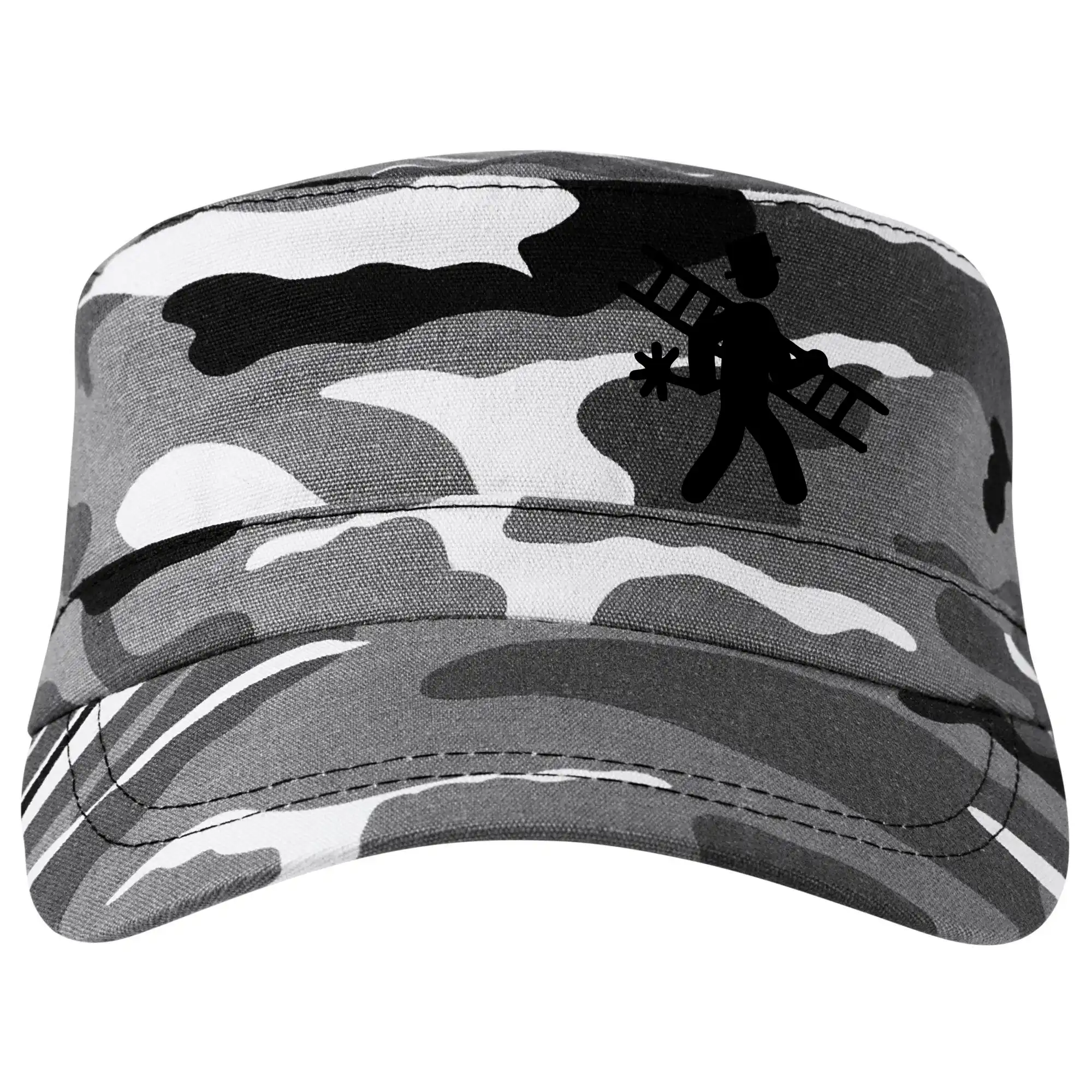 Vtipné tričká do práce - Kominár logo prsník - Šiltovka CAMO