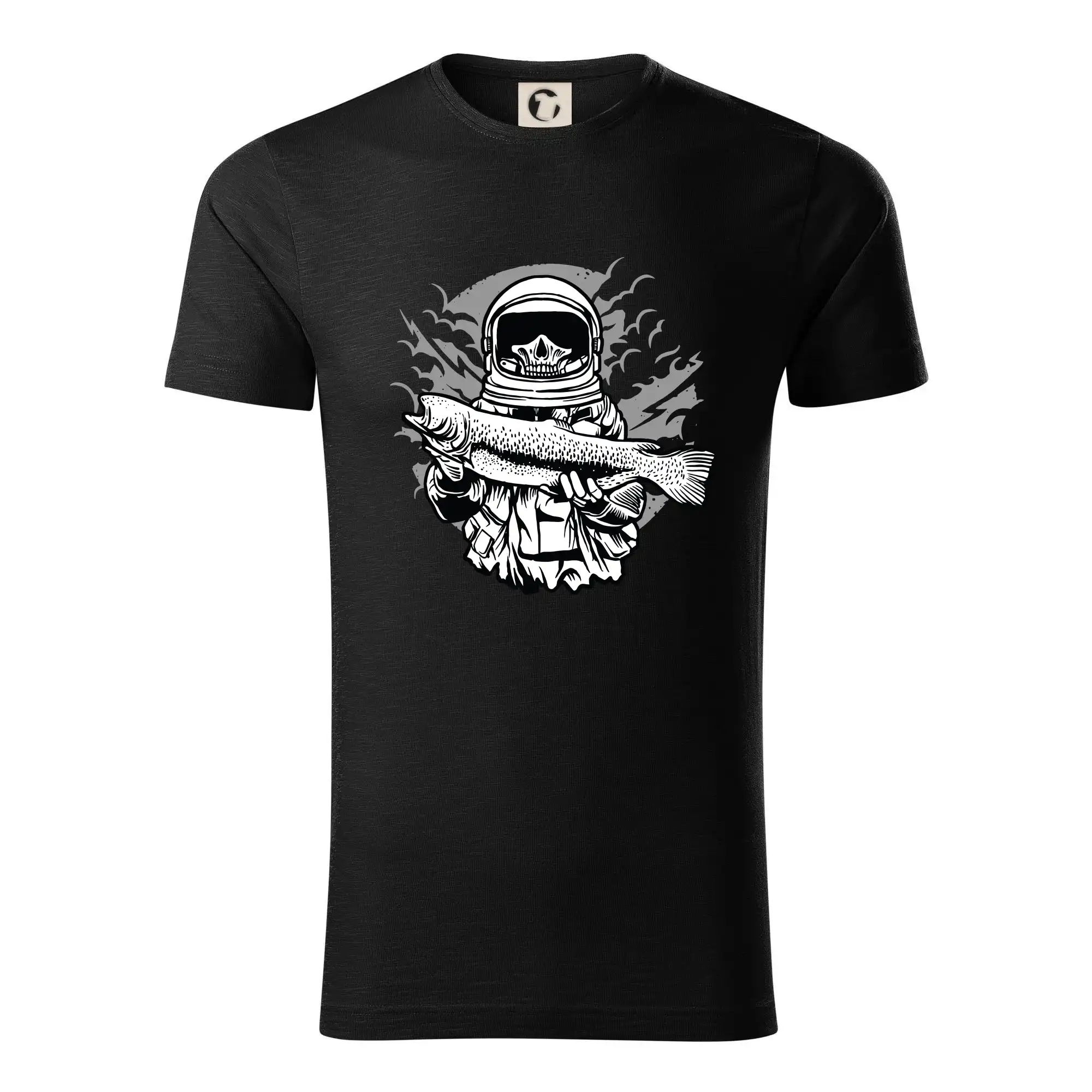 Tričká pre rybárov s potlačou - Astronaut Fishing - Tričko z organickej bavlny