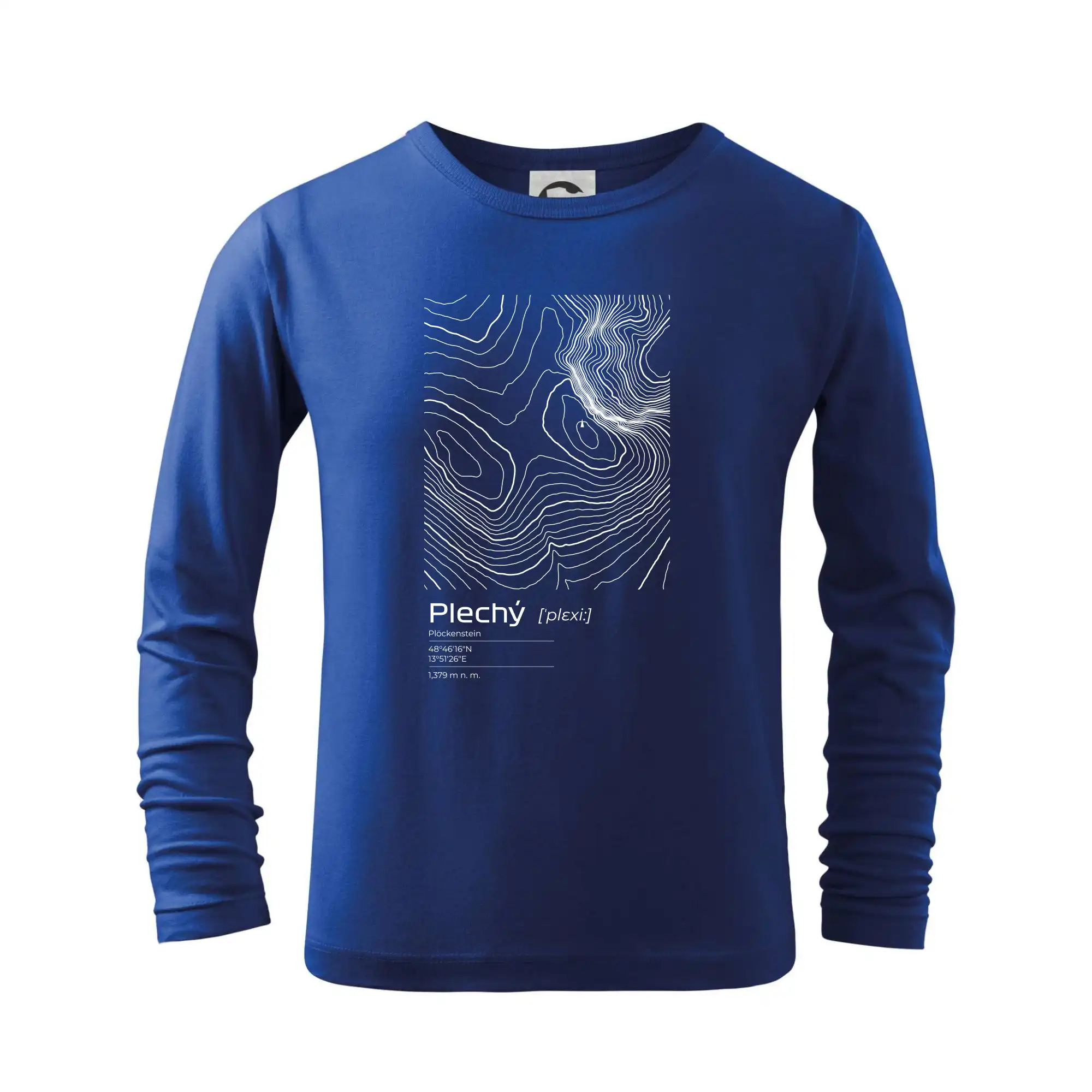 Plechý - vrstevnice v obdélníku