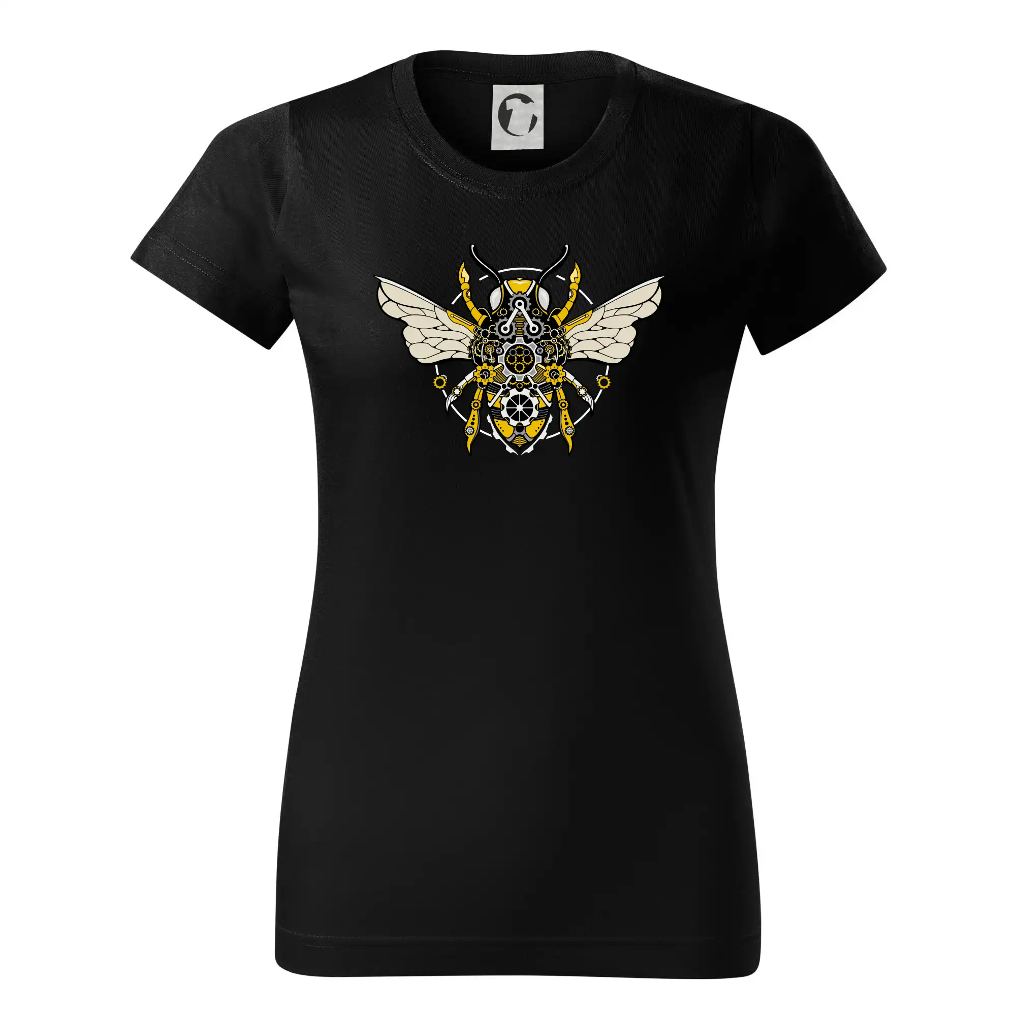 Tričká s potlačou steampunk - Steampunk včela farebná - Dámske tričko basic - ľahko voľnejšie a dlhšie