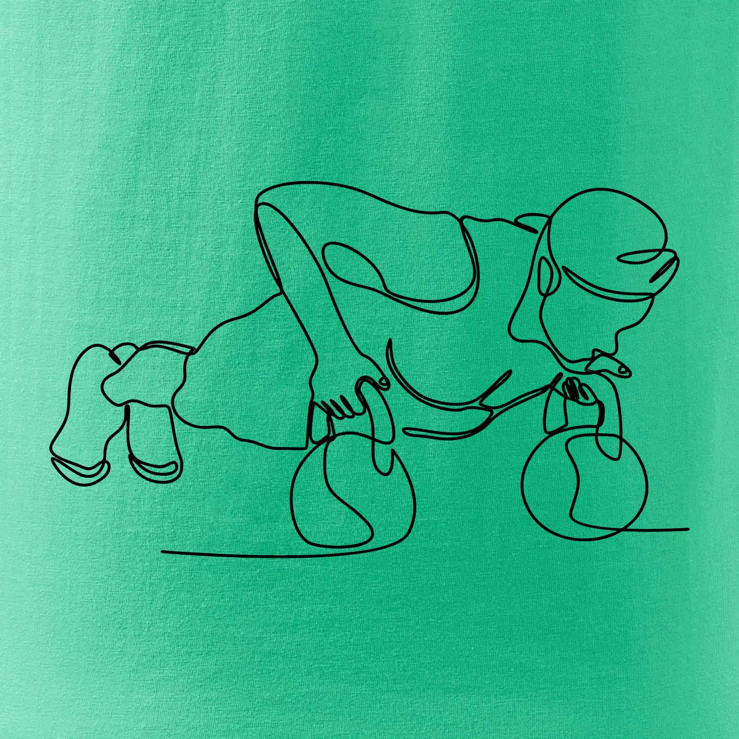 Kitebell posilování jedním tahem