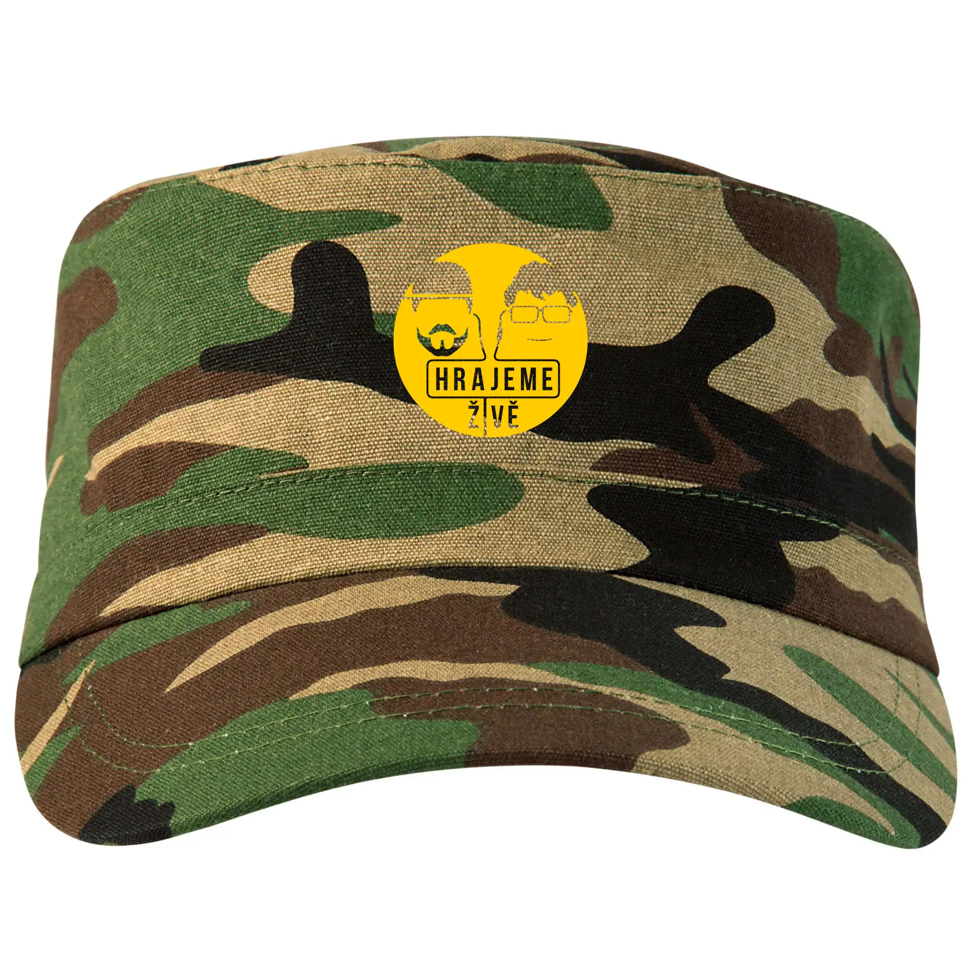 Tričká, mikiny a šiltovky pre Youtubery - Vortex hrajeme živě - Šiltovka CAMO