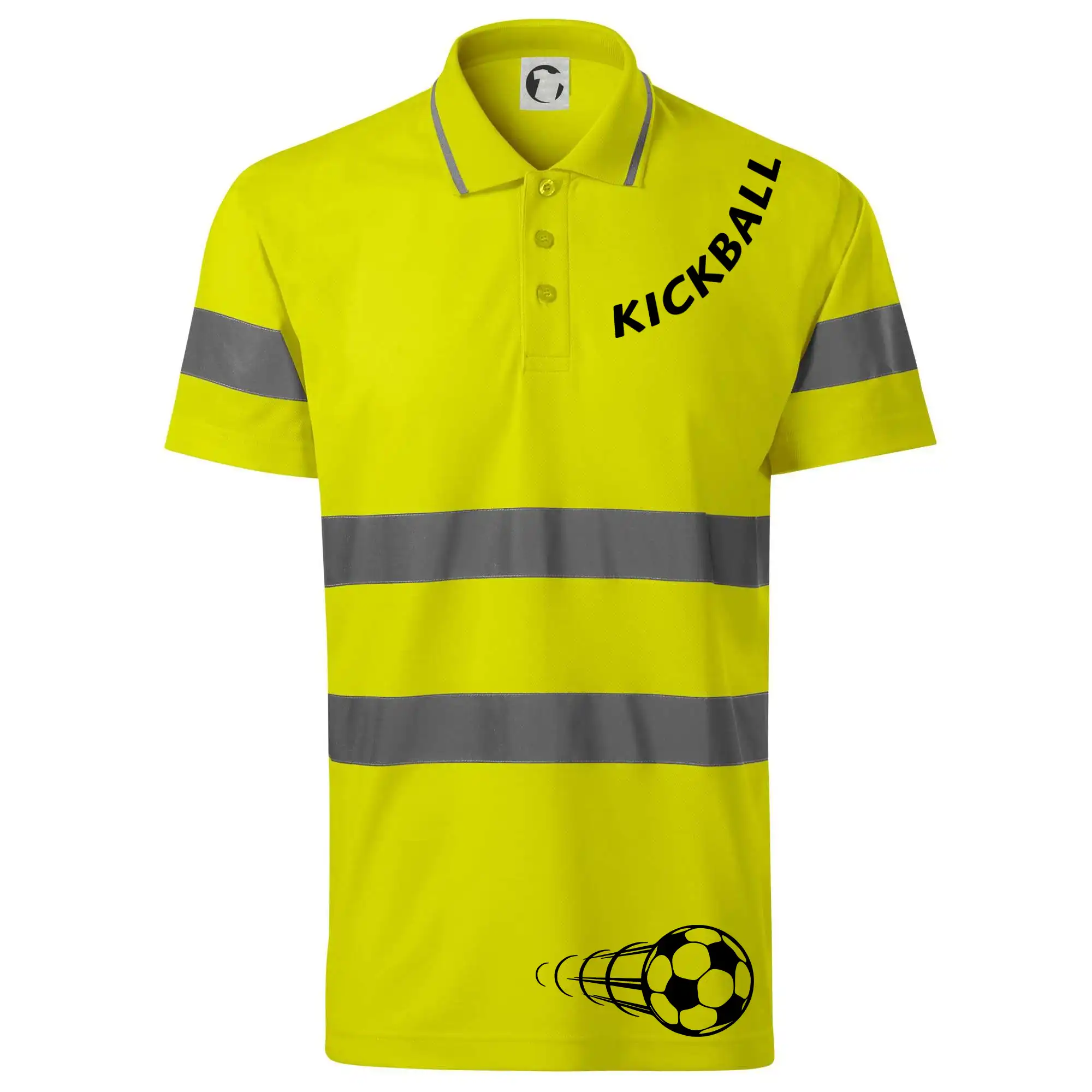 Tričká na nohejbal - Kickball nápis šikmo - HV Runway 2V9 - Reflexné polokošeľa