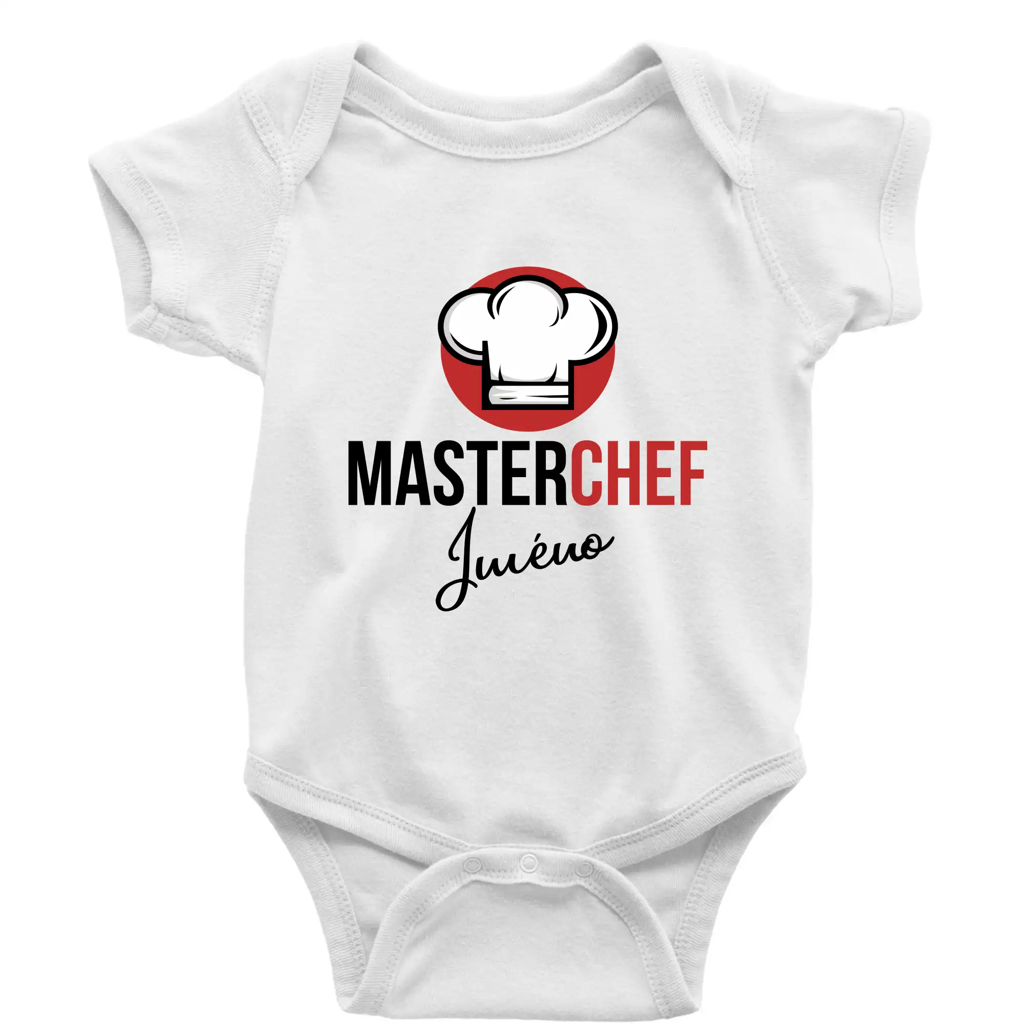 Kuchár a pekár - Master Chef čiapky - vlastné meno - Body dojčenské s krátkym rukávom