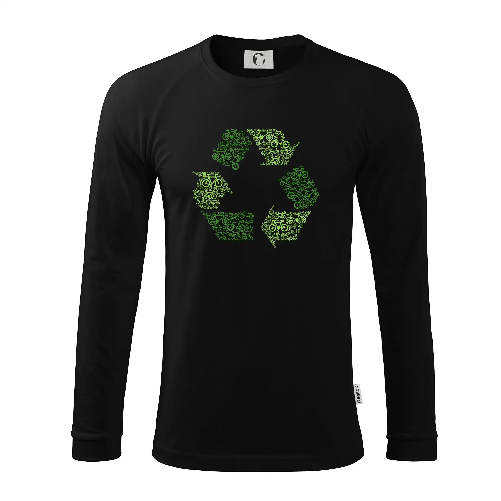 Životný štýl - Recycling symbol icons - Pánske tričko s dlhým rukávom LS130