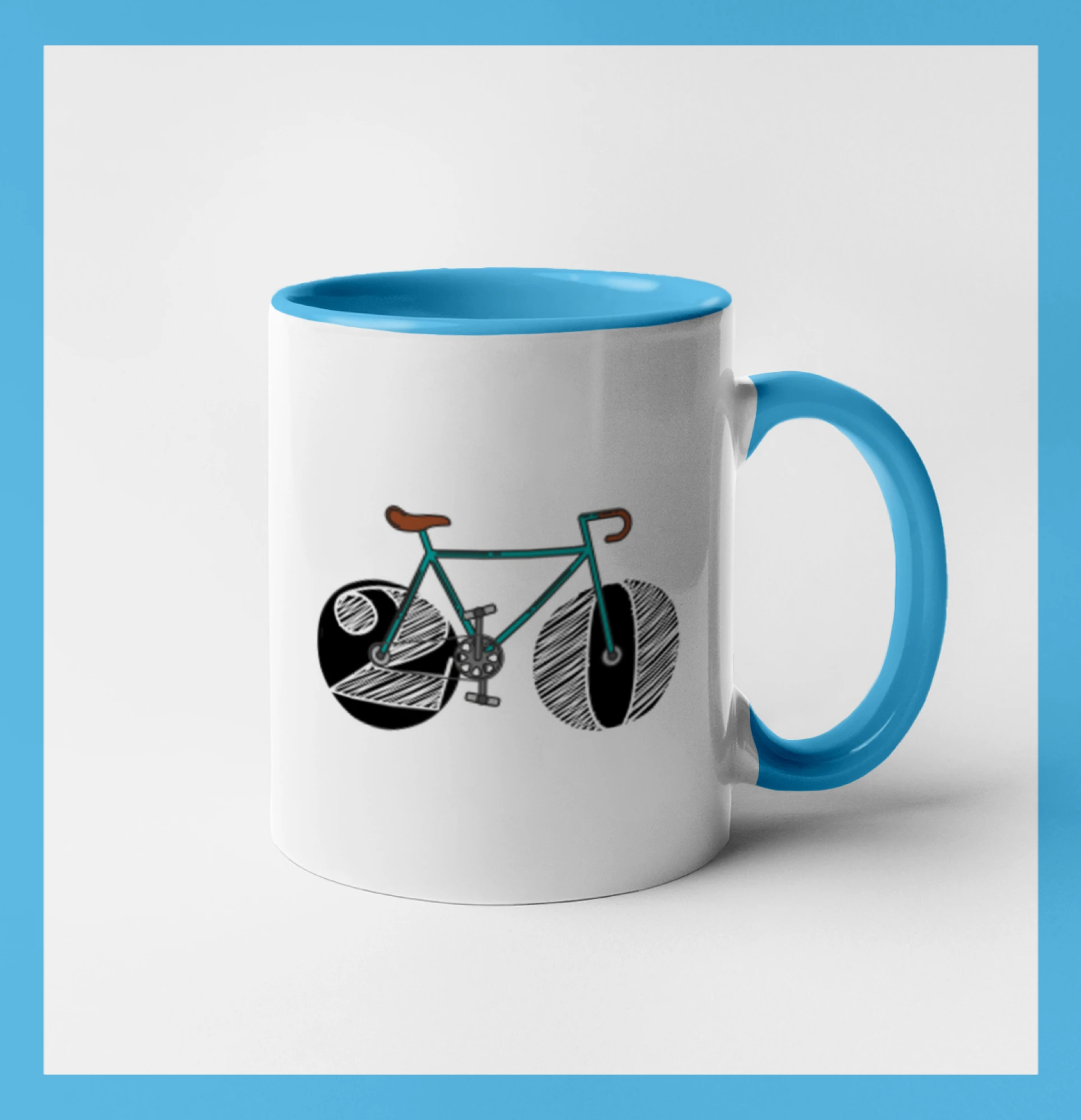 Tričko ako darček pre cyklistu - Narodeniny 20 rokov na bicykli - Hrnček 