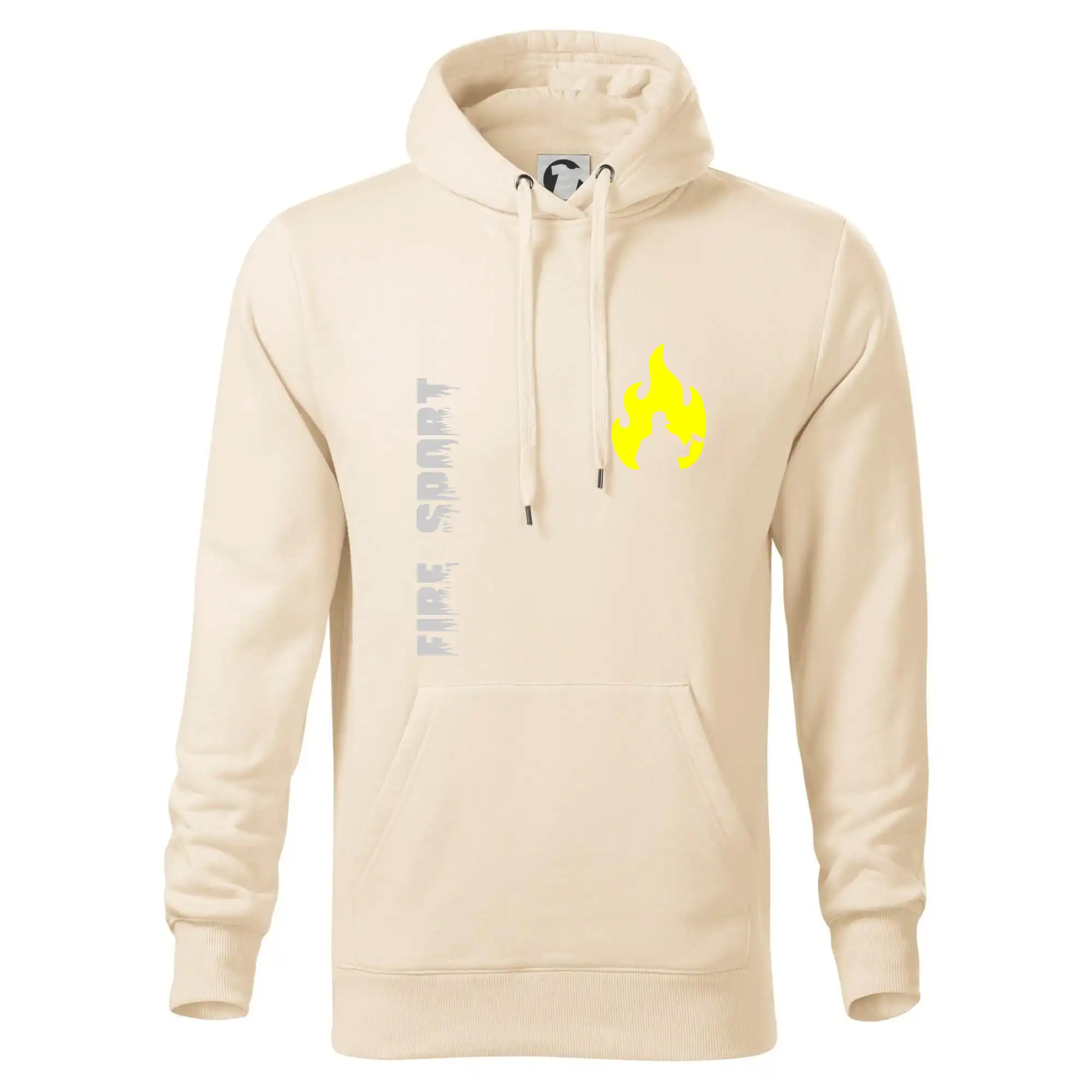 Originálne tričká pre hasičov - DHZ - Váš názov - FLUO + Reflexná potlač - Mikina pánska Cape s kapucňou