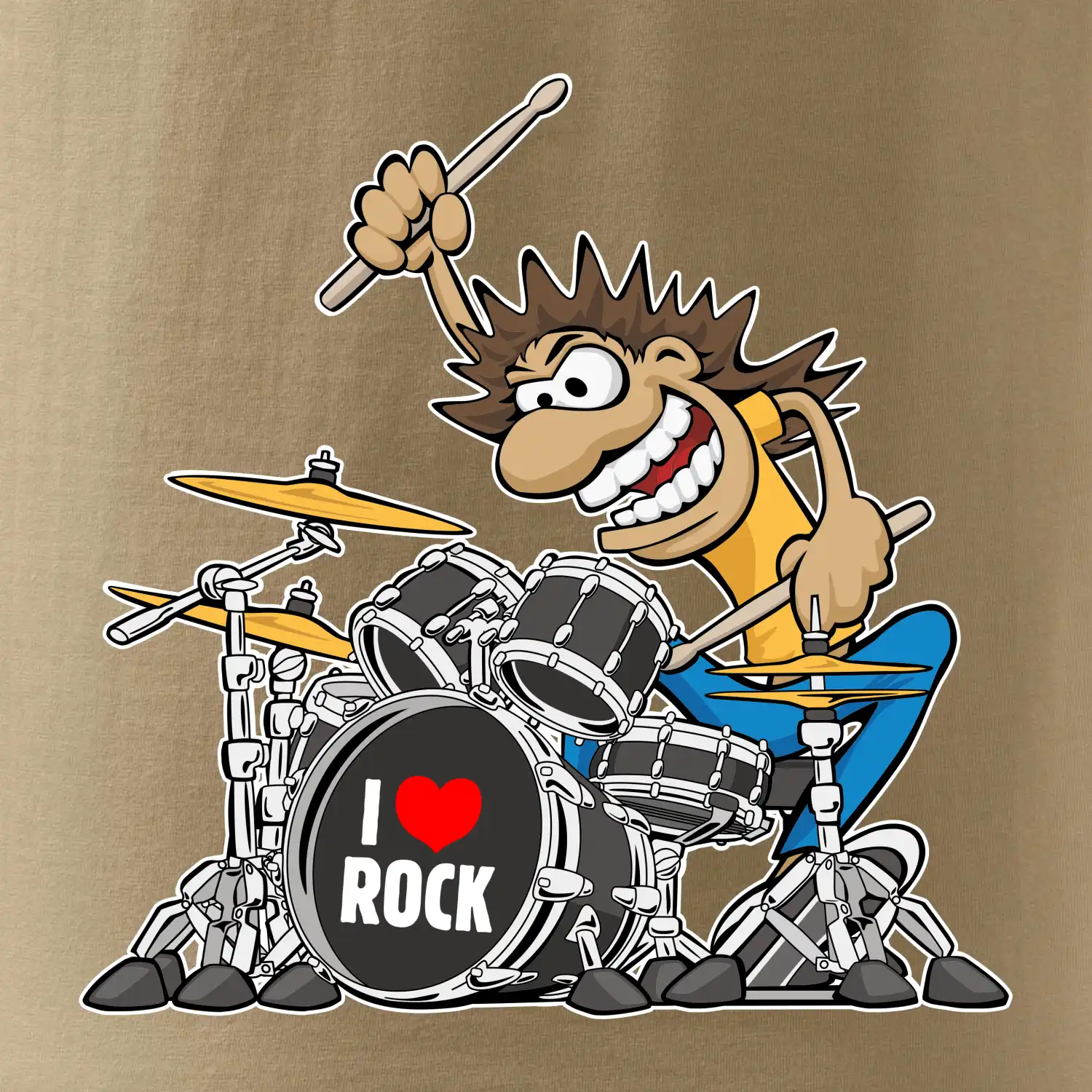 I love rock bubeník