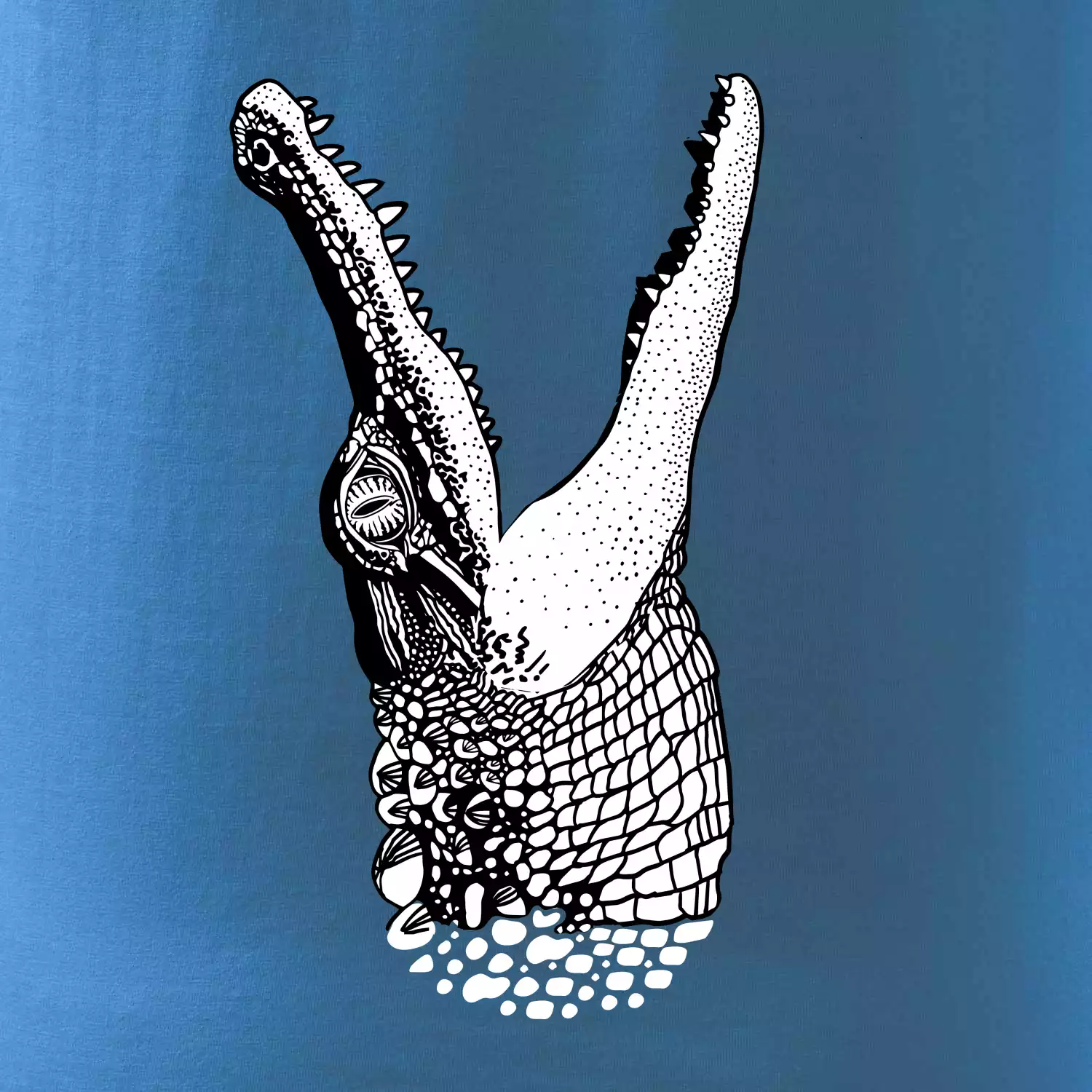 Krokodíl kreslený  (Pecka design)