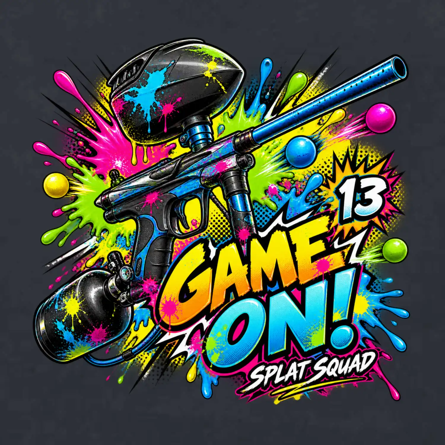 Barevná exploze game on paintball
