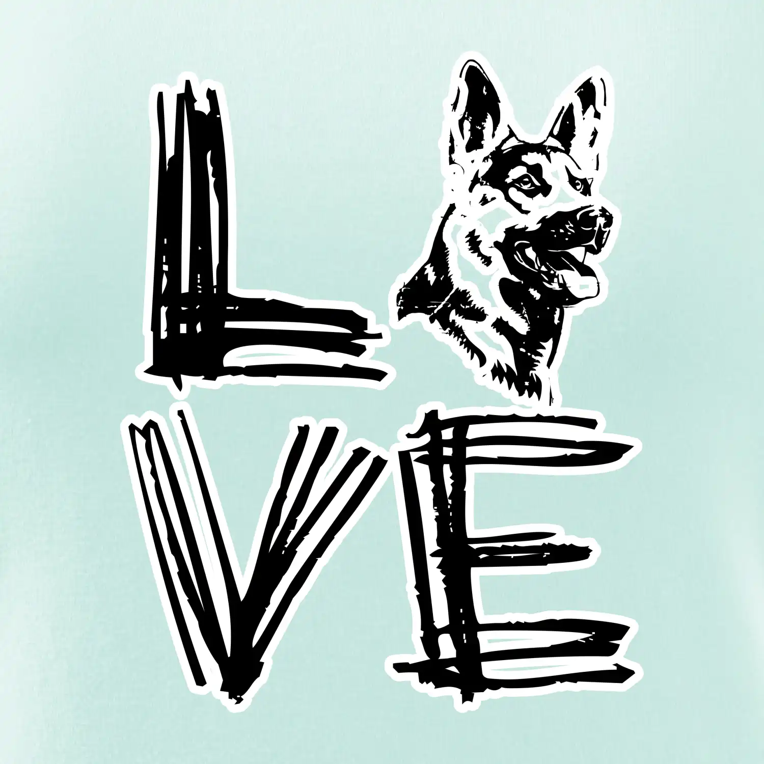 Německý ovčák love