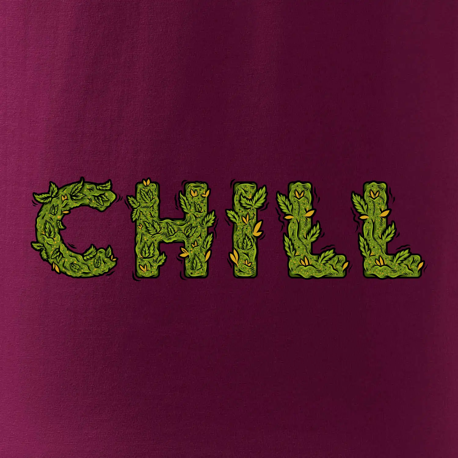 Konopí nápis chill