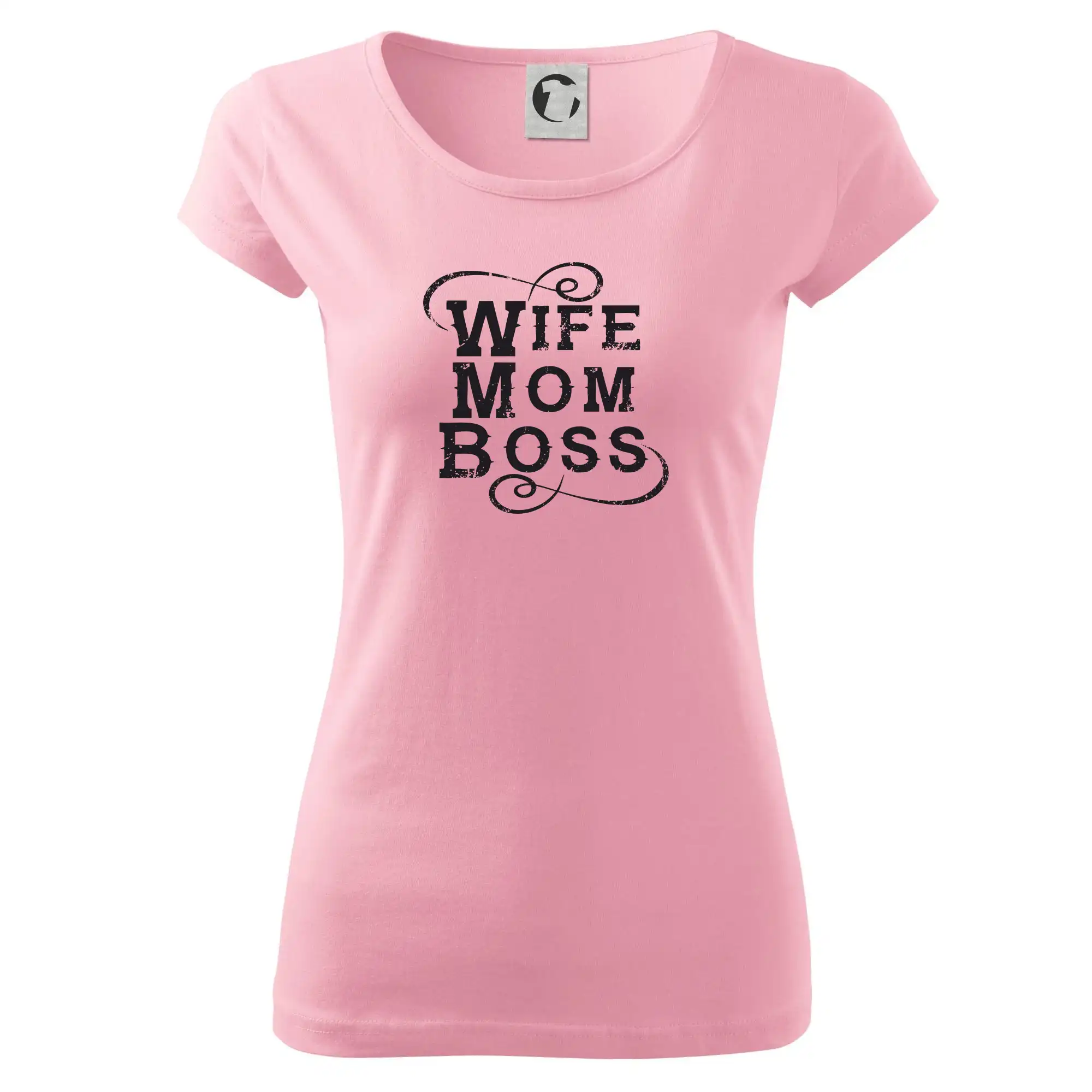 Tričká a mikiny pre mamičky - Wife mom boss - Dámske tričko Pure
