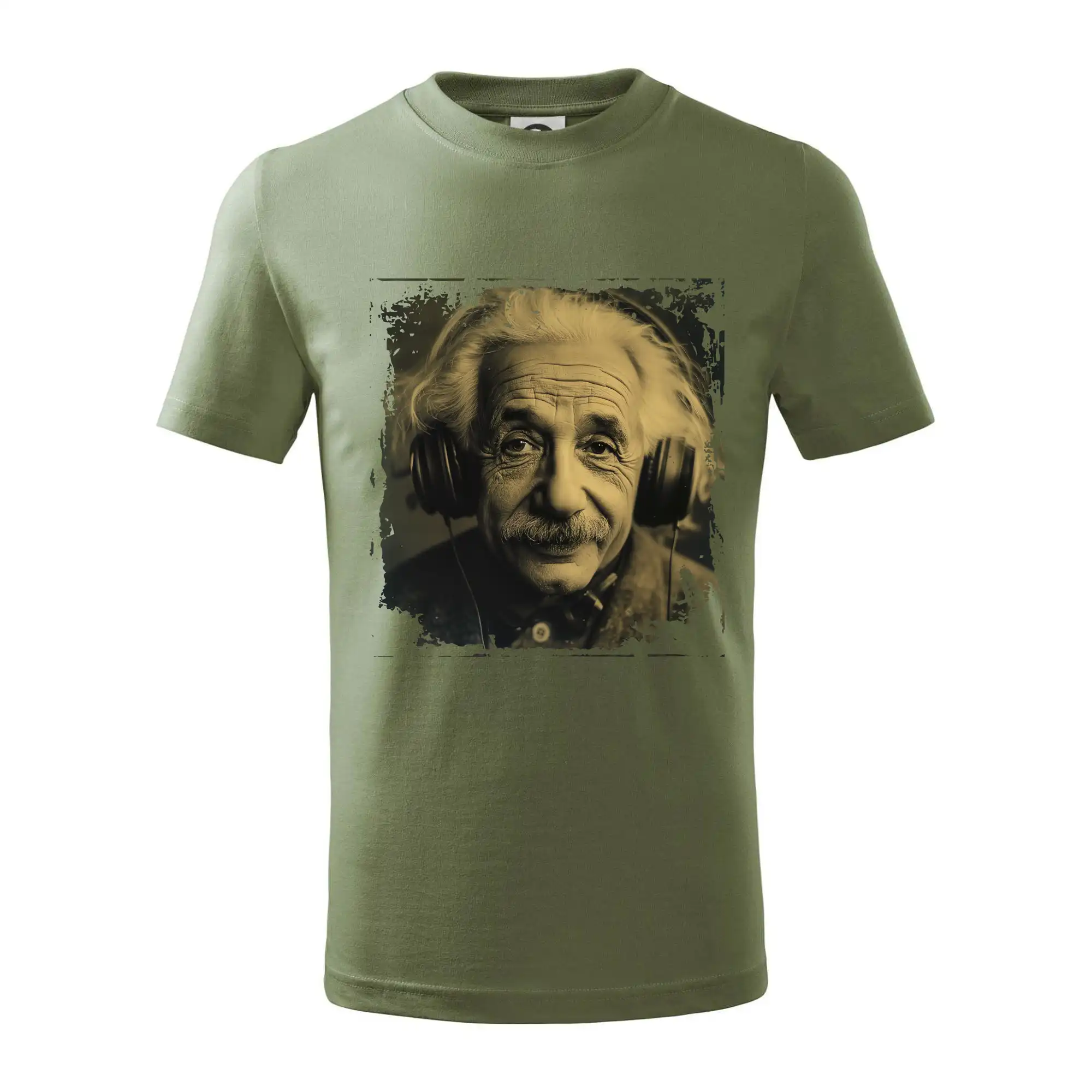 Albert se sluchátky