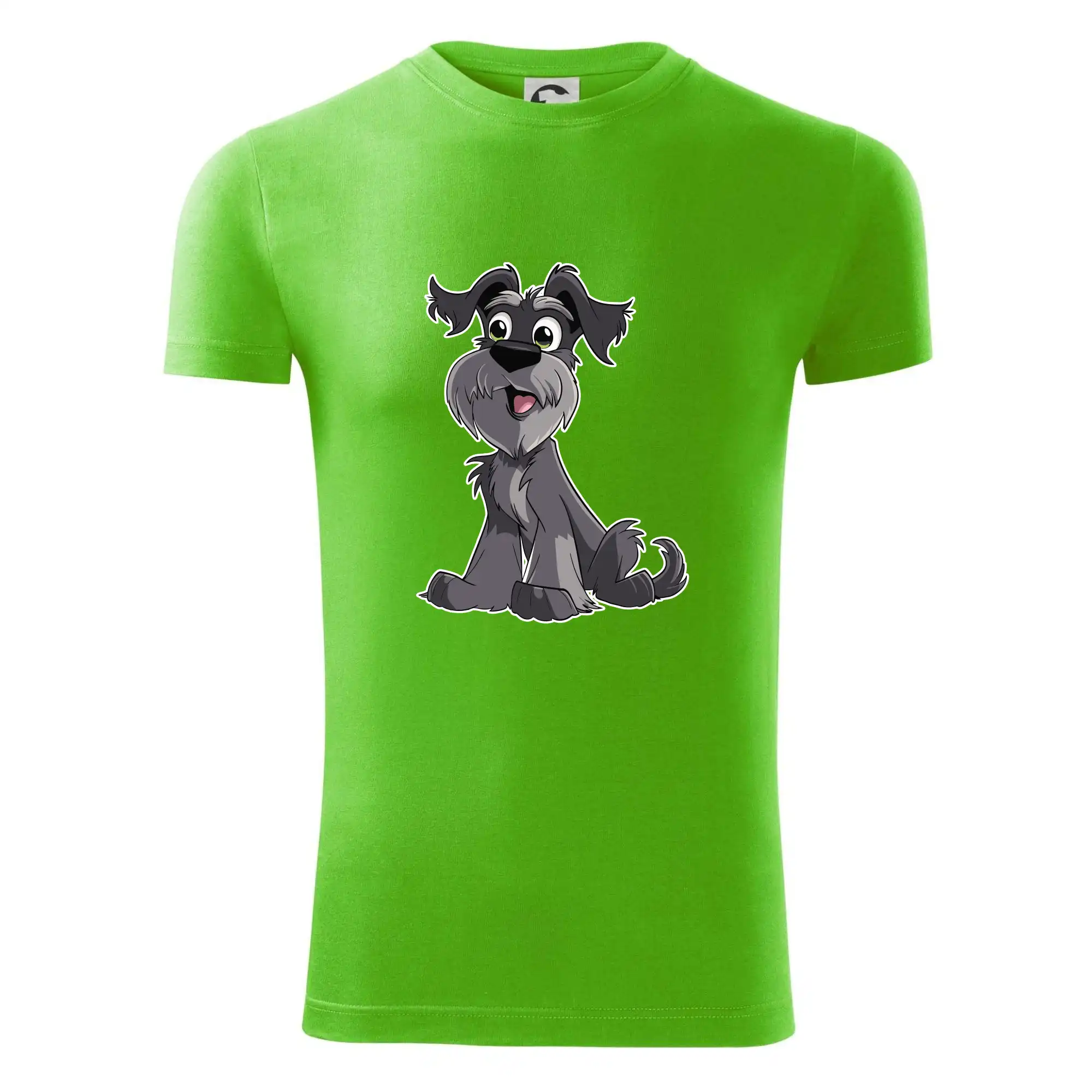 Knírač kreslený sedící