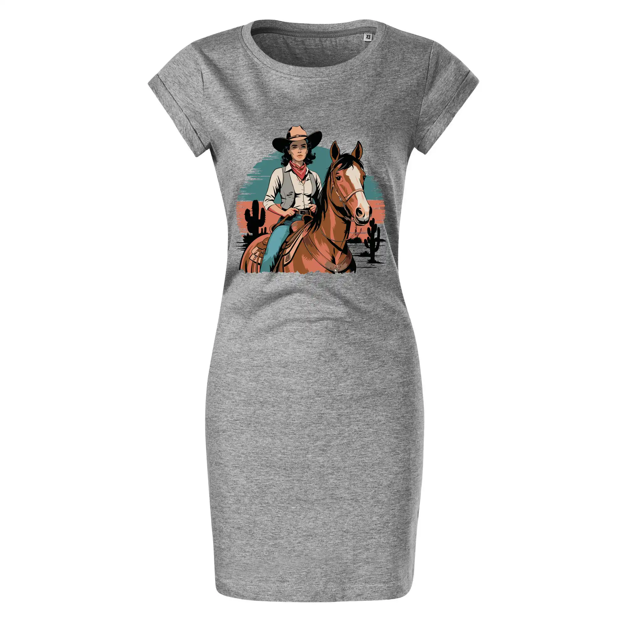 Cowgirl vintage na koni