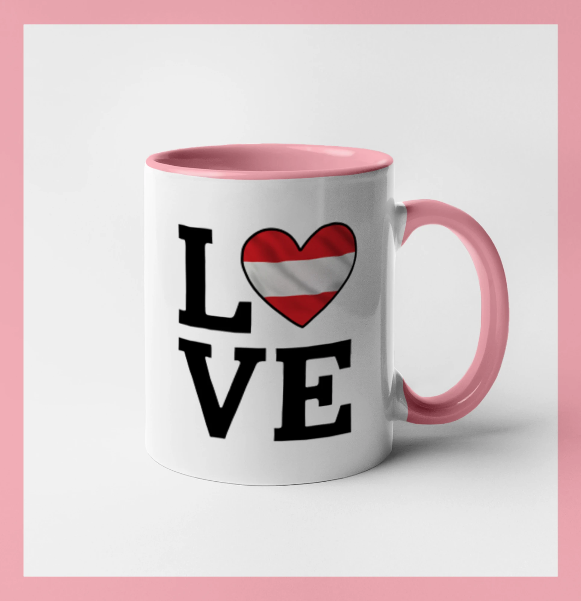 Love Rakouská vlajka