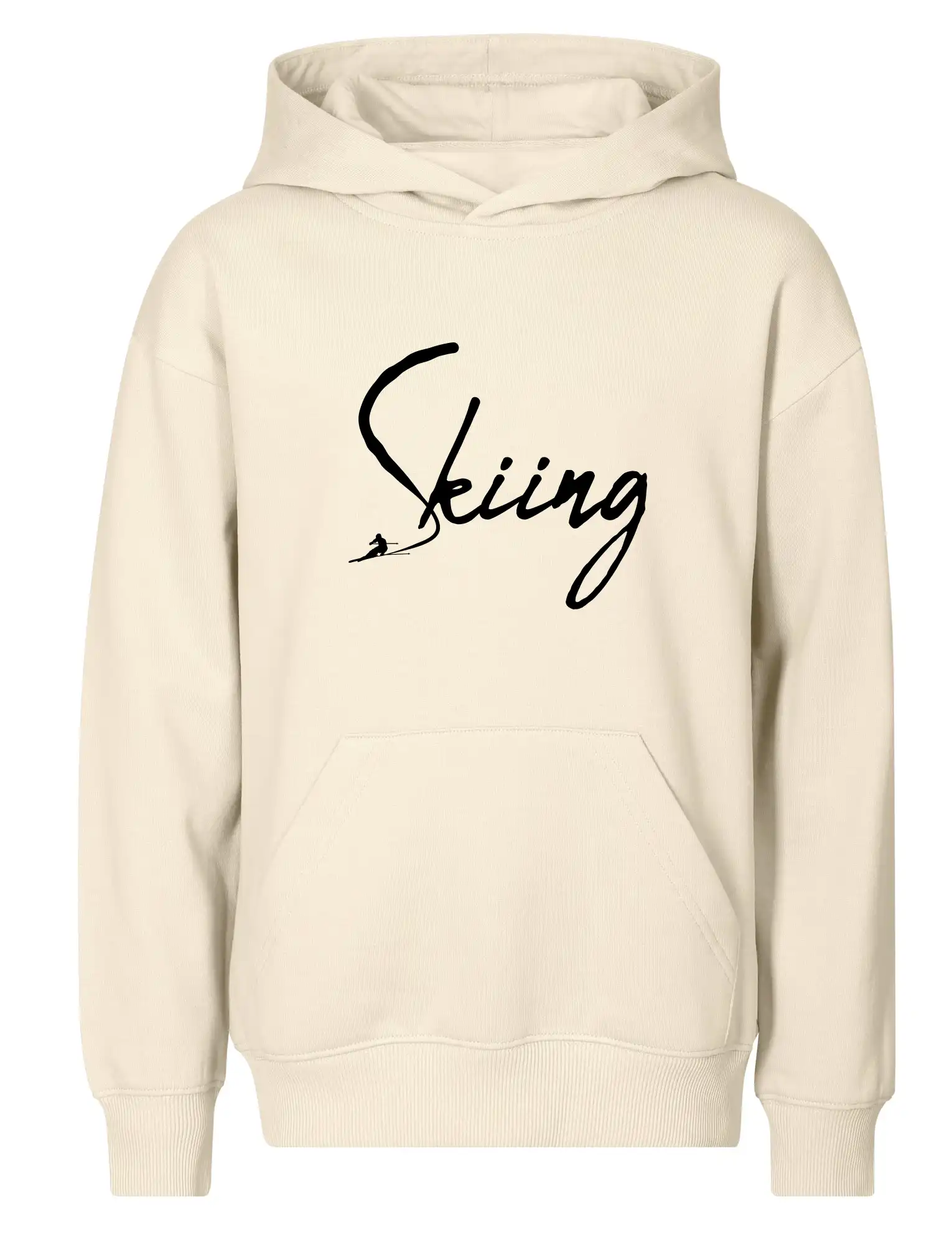 Skiing nápis lyžař