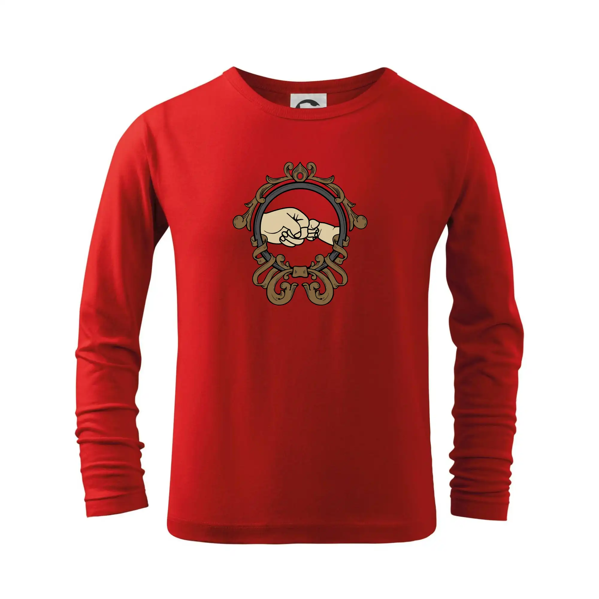 Najlepší darček pre otecka ku dňu otcov - Otec a syn päste - Tričko detské Long Sleeve