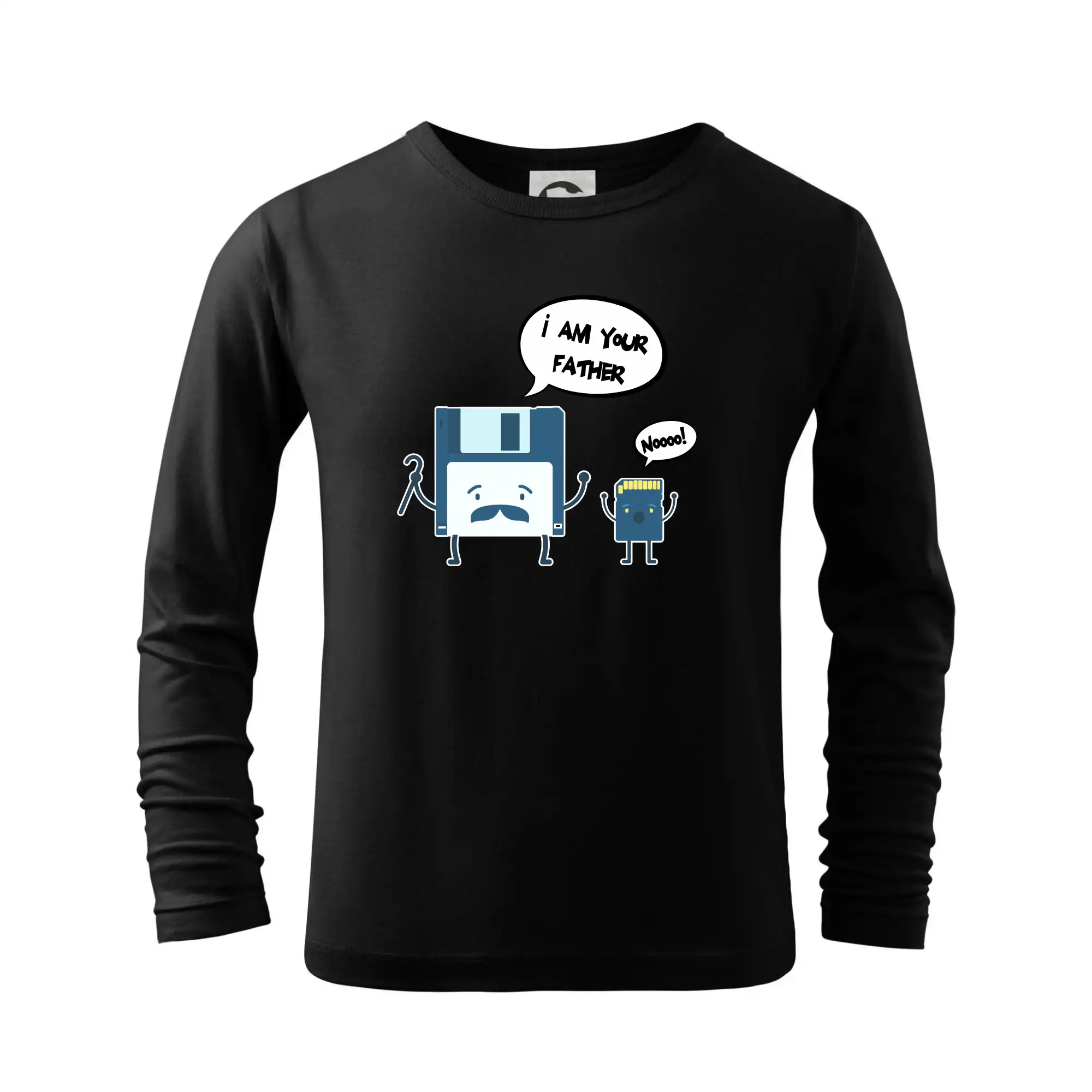 Tričká pre ajťákov - I am your father SD karta - Tričko detské Long Sleeve