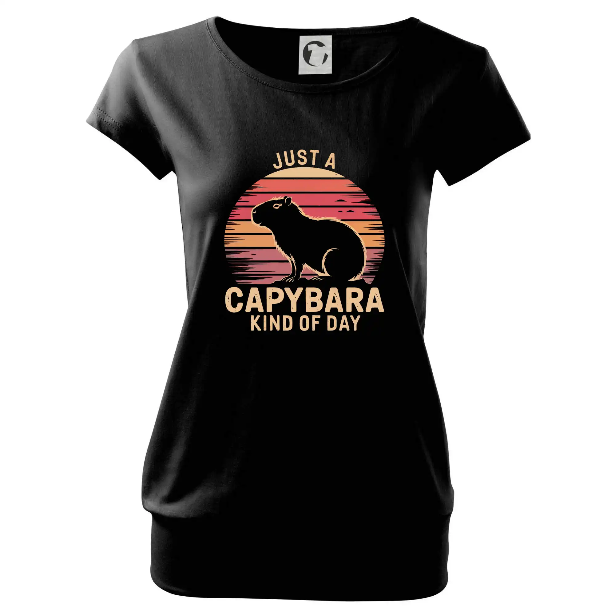 Tričká so zvieratami - Just a Capybara Kind of Day - Voľné tričko city