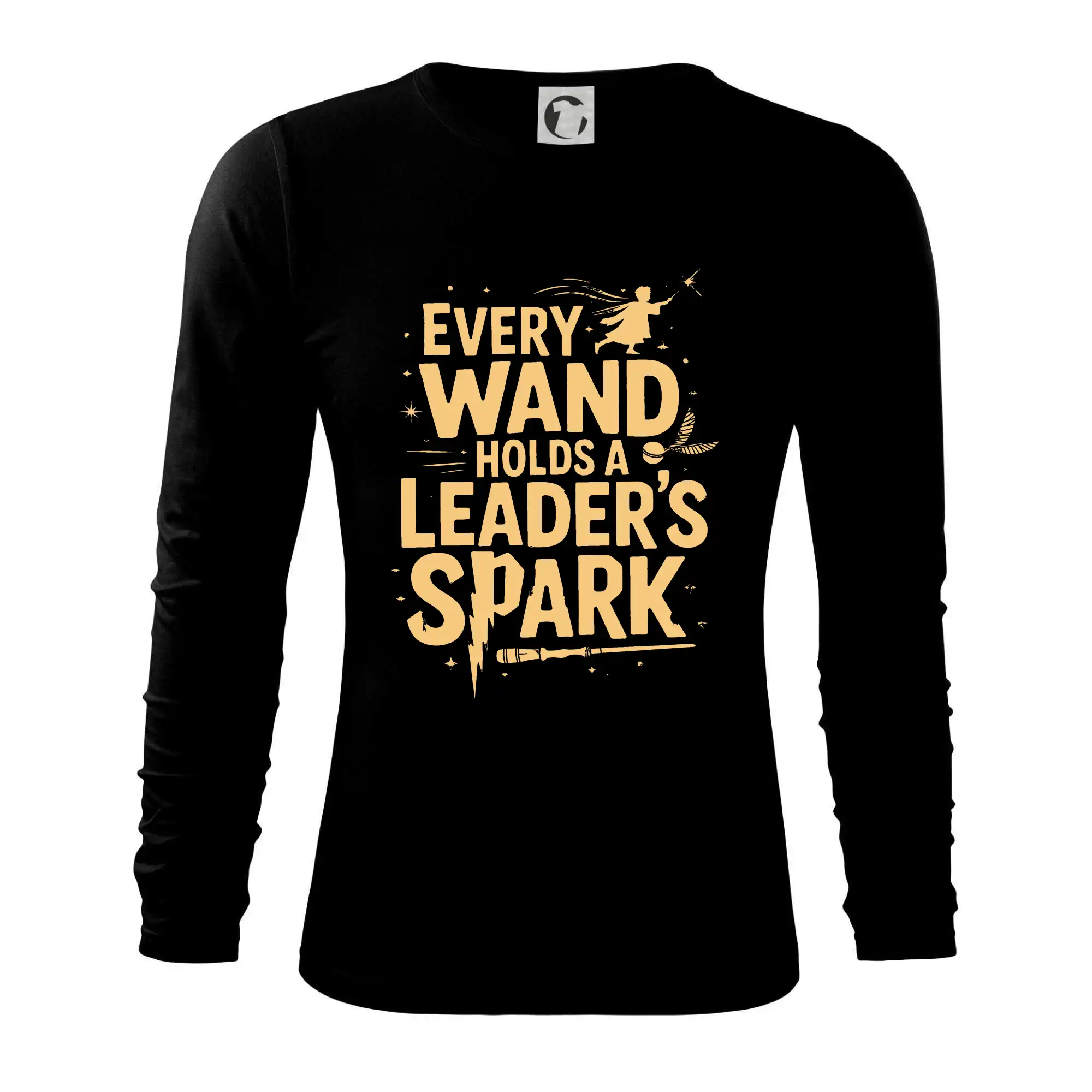 Filmové tričká - Every wand holds a leader’s spark - Tričko s dlhým rukávom FIT-T long sleeve