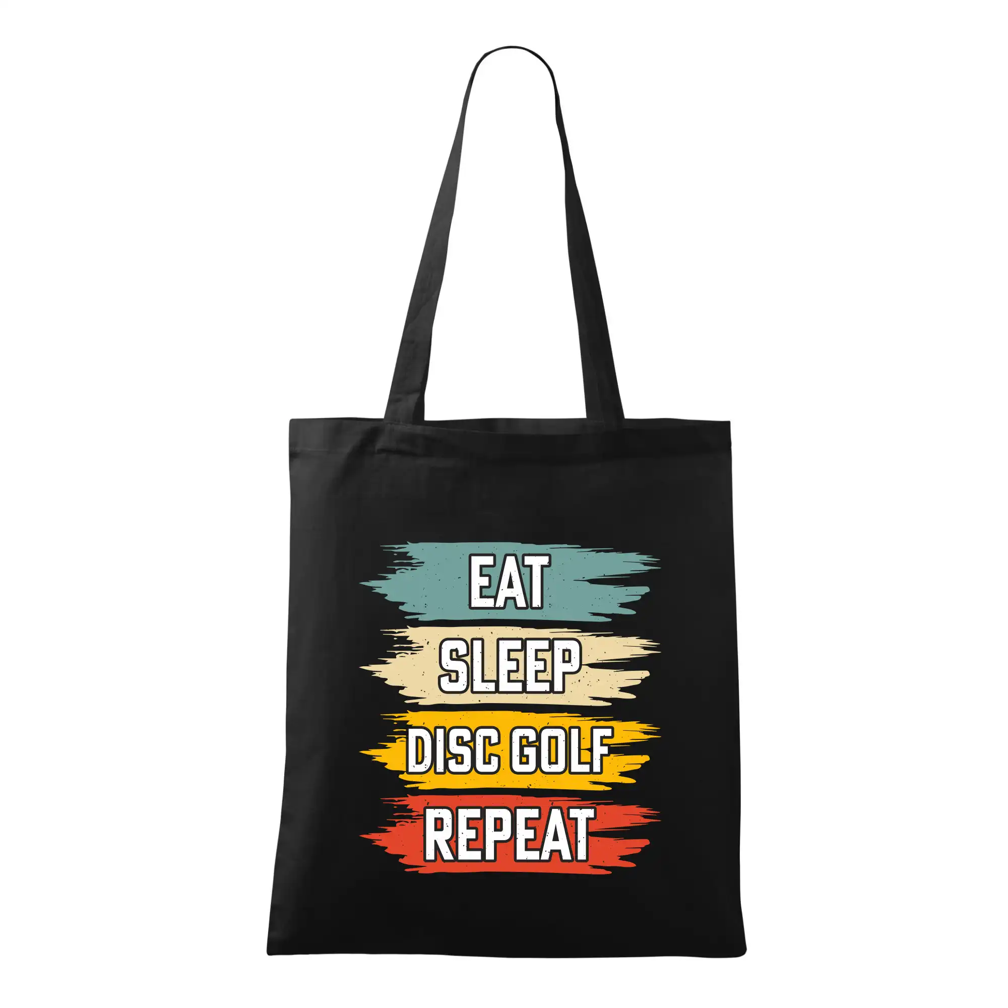 Disc Golf eat sleep barevné - Taška bavlnená