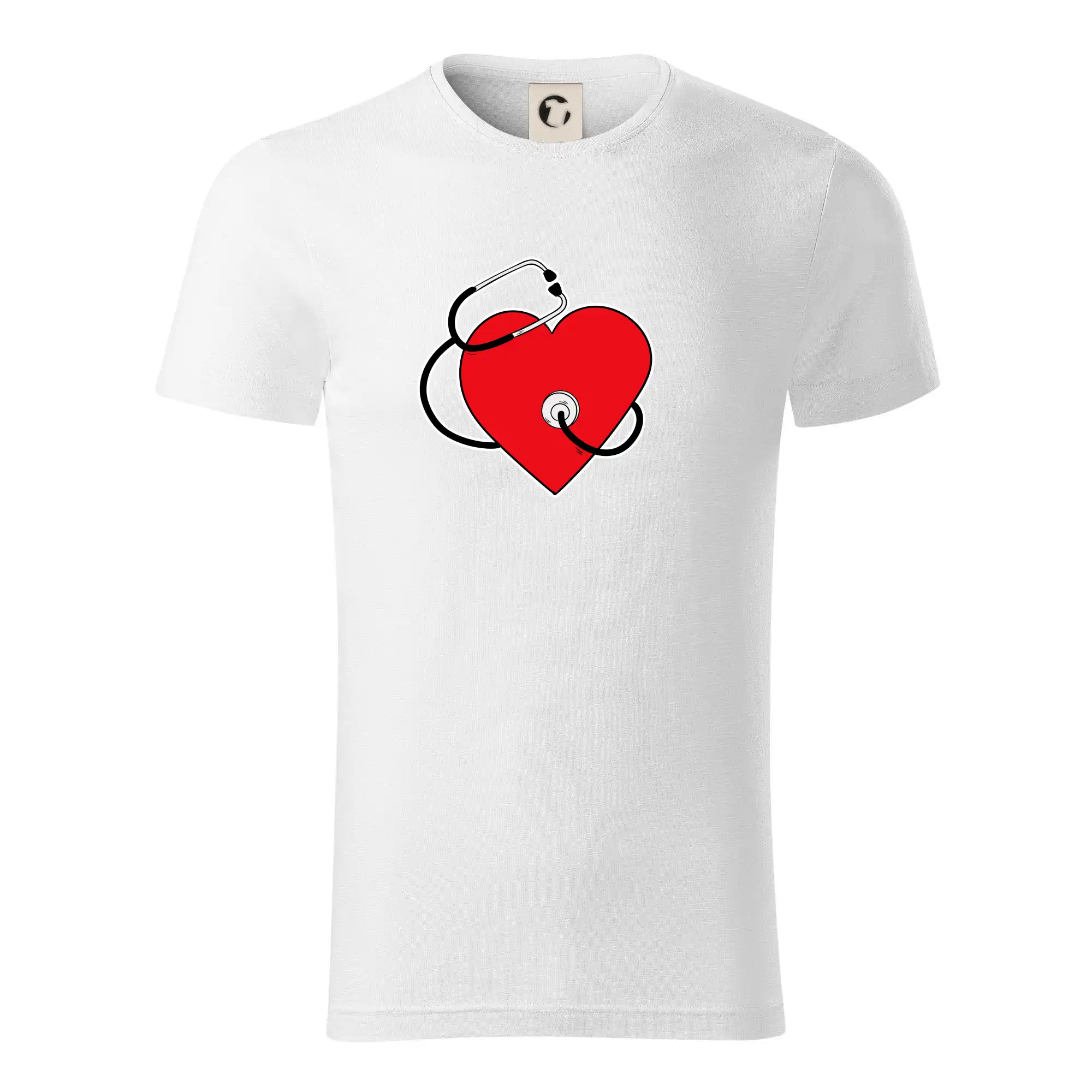 Internista srdce - Tričko z organickej bavlny