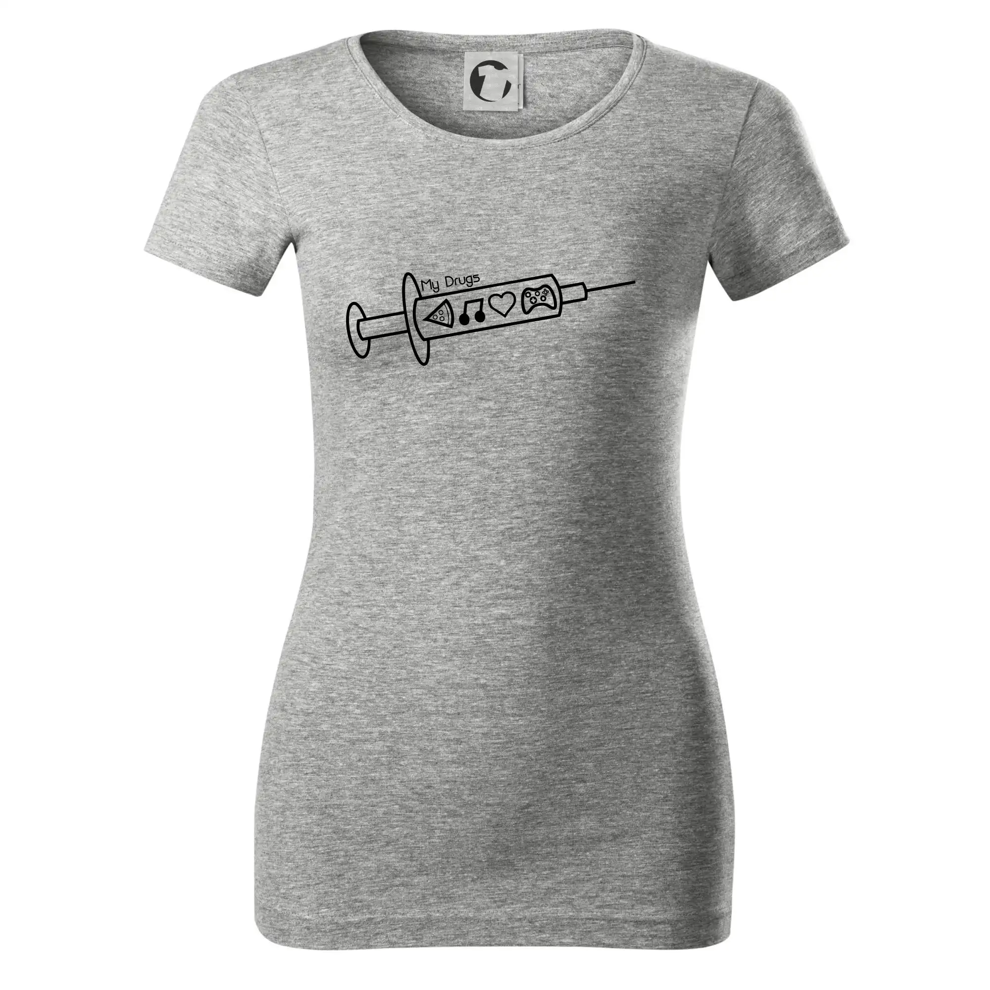 My Drugs - jedlo hudba - Dámske tričko Glance - Priliehavejší strih