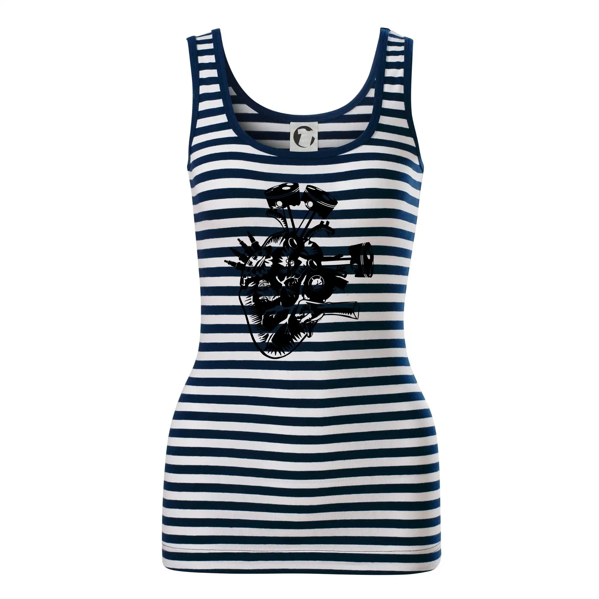 Auto tričká - Vodičovo srdce - Sailor tielko na vodu