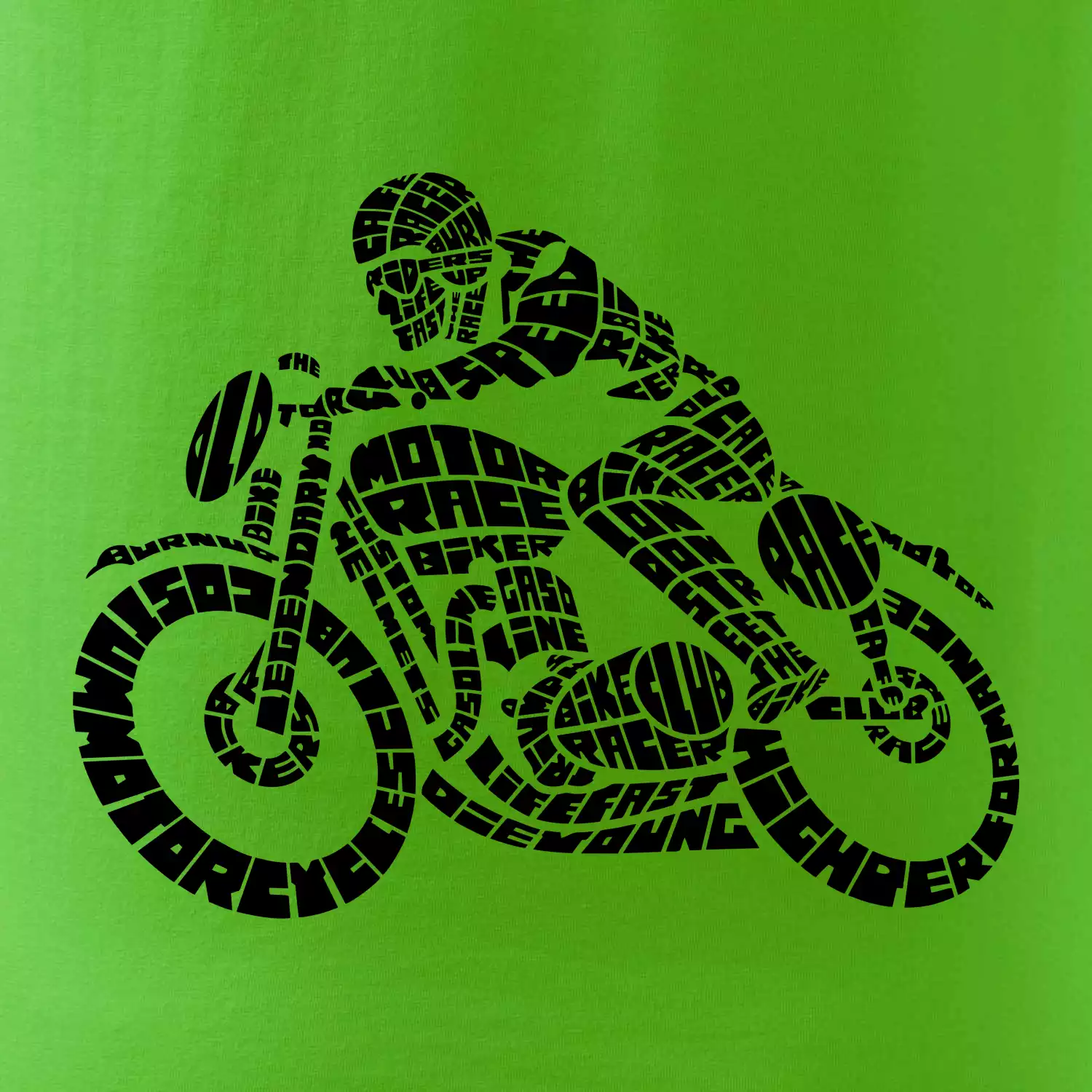 Motorkář nápisy