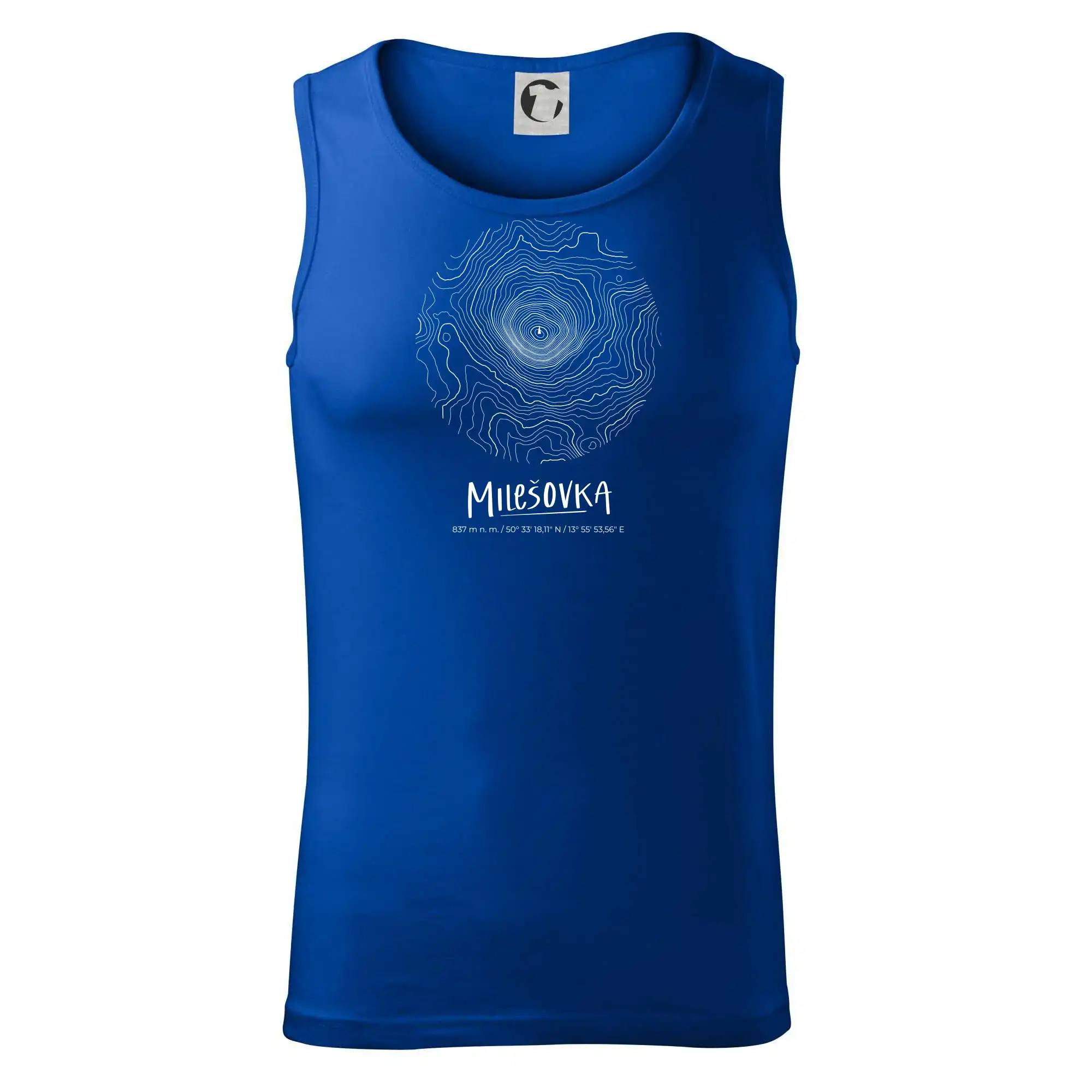 Milešovka - vrstevnice v kruhu