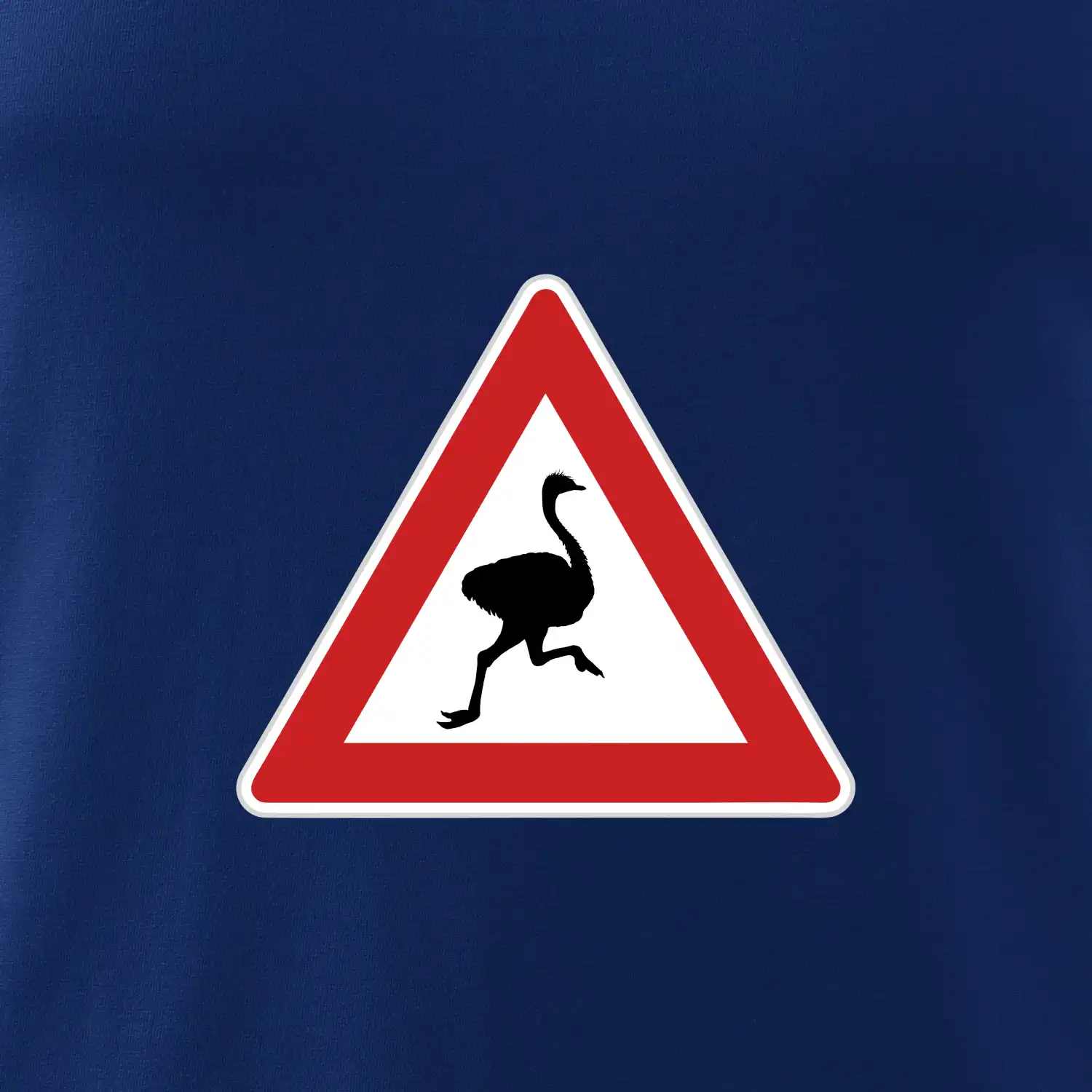 Dopravní značka - Pozor pštros