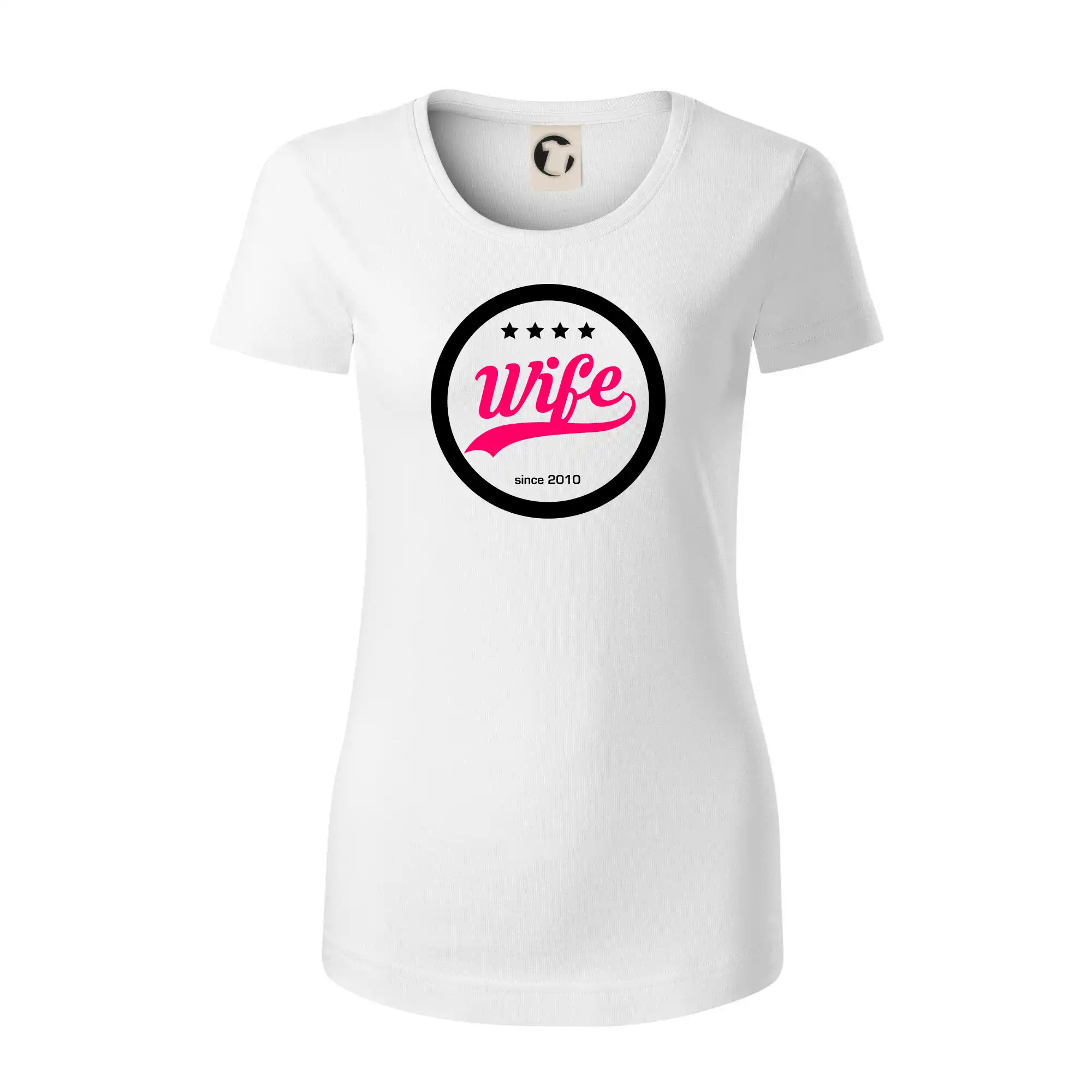 Svadobné tričká - Wife since (váš ročník) - Dámske tričko z organickej bavlny Origin (GOTS)