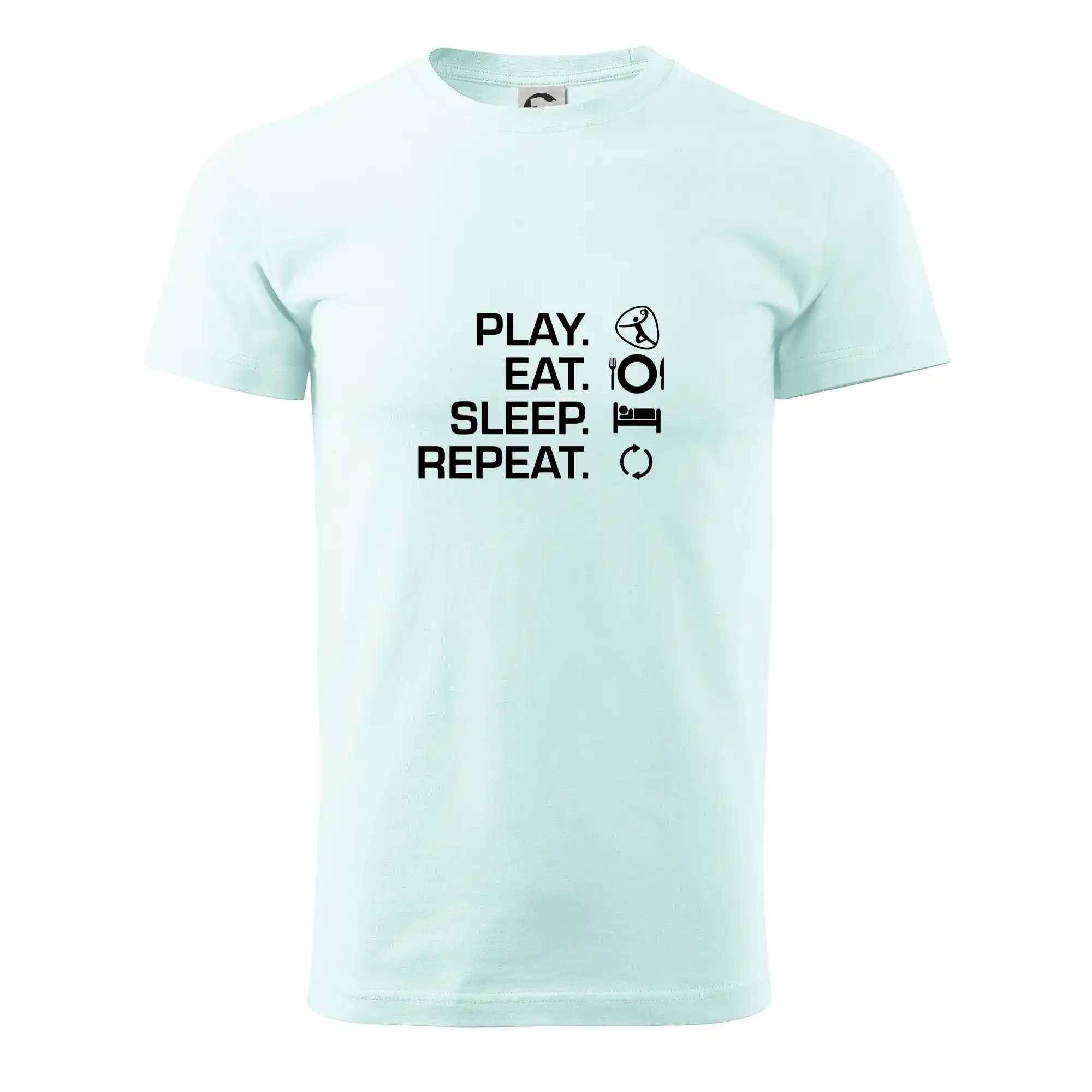 Tričká na hádzanú - Play Eat Sleep Repeat hádzaná - Pánske tričko nižšej gramáže