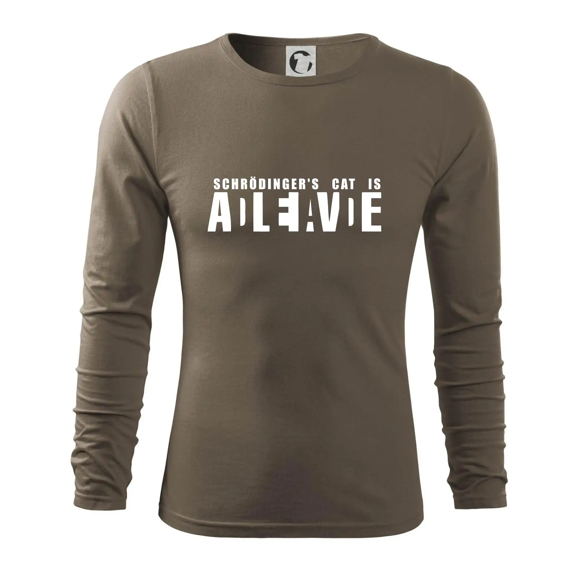 Grafické tričká - Schrödinger's Cat ADLEIAVDE - dead and alive - Tričko s dlhým rukávom FIT-T long sleeve