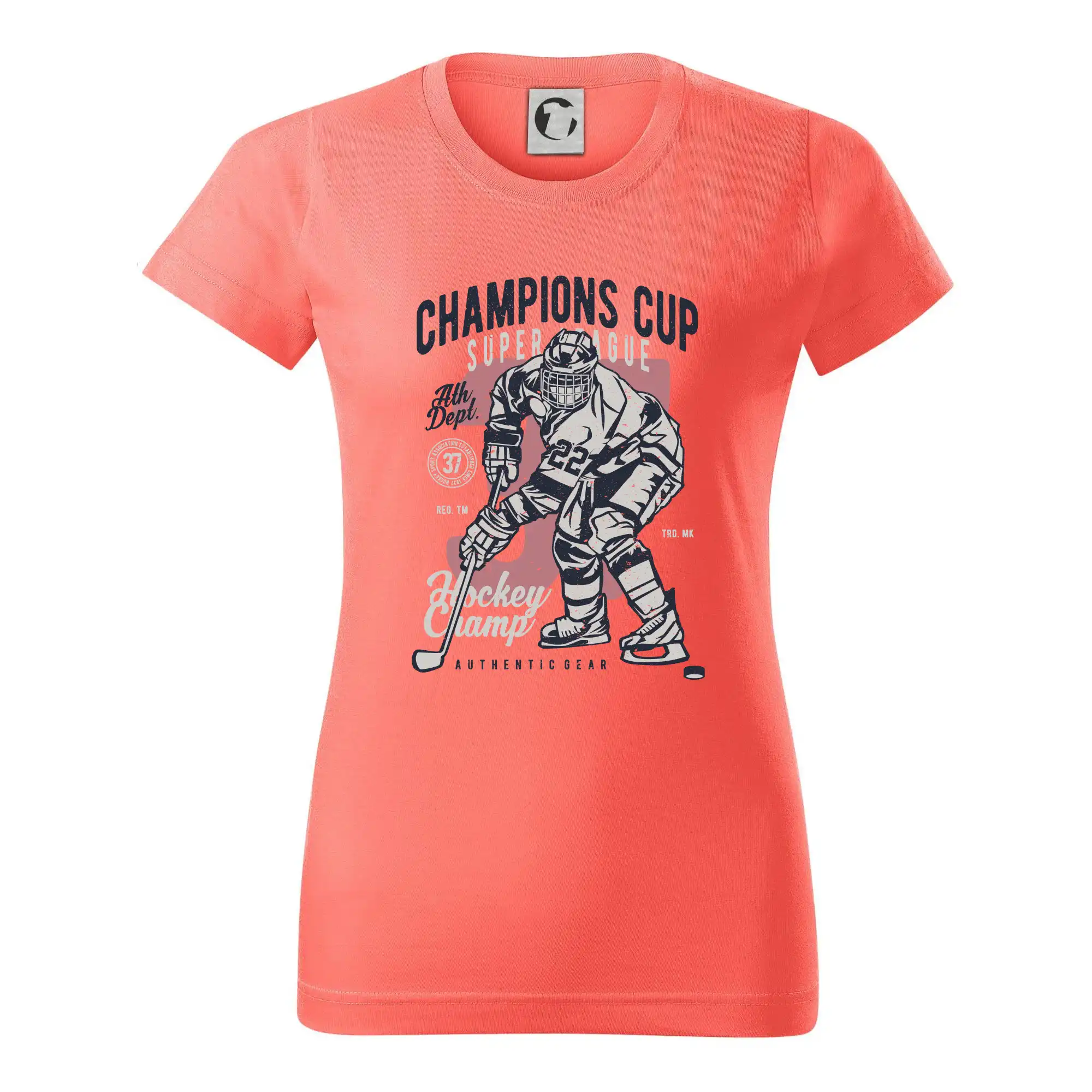 Hokejová trička - Champions Cup Hockey - Dámske tričko basic - ľahko voľnejšie a dlhšie