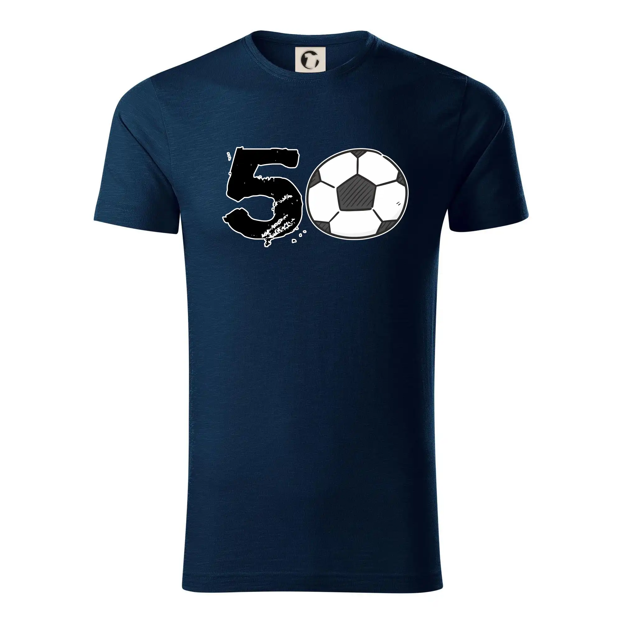 Tričká pre futbalistov - Futbal okrúhle narodeniny 50 - Tričko z organickej bavlny