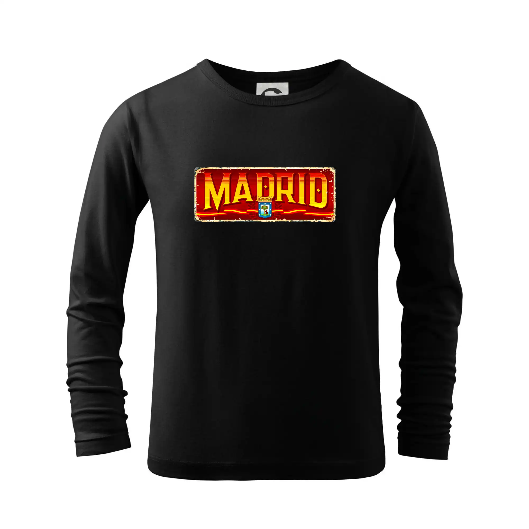 Ostatné mestá / miesta - Cedula stará Madrid - Tričko detské Long Sleeve
