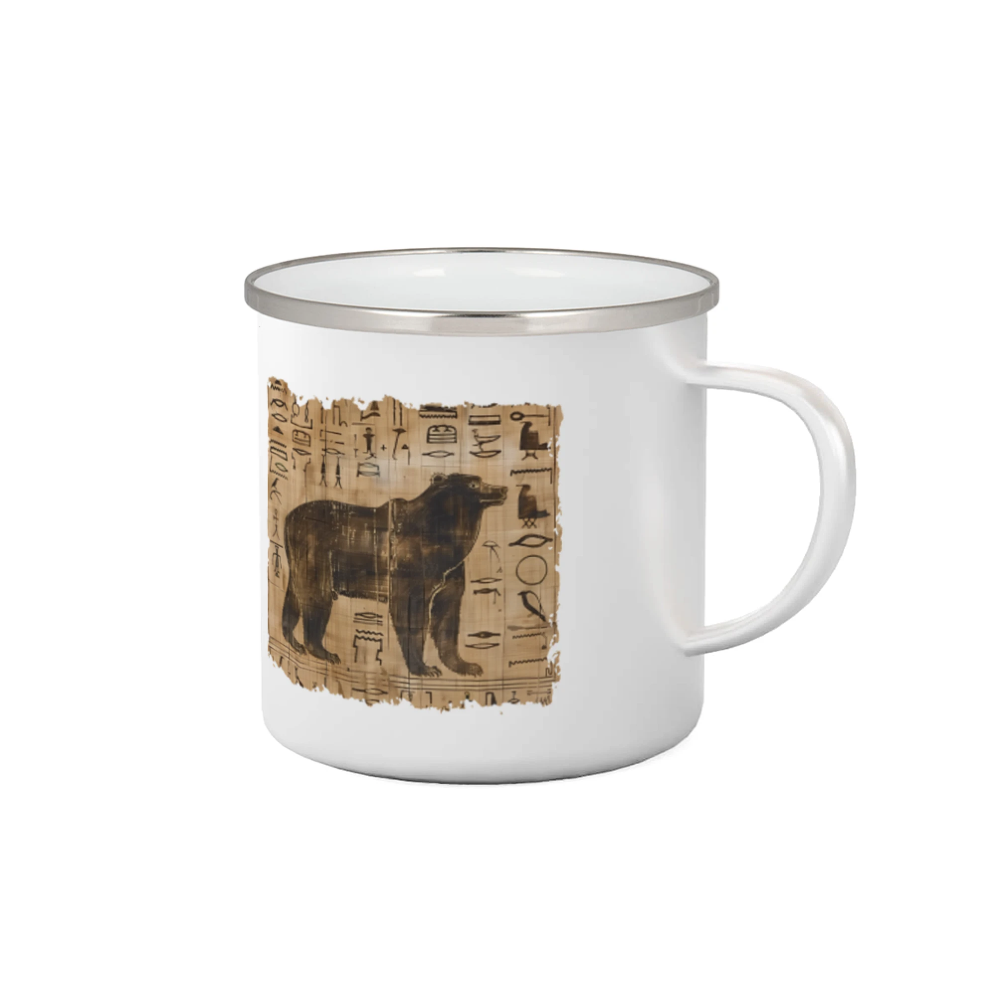 Tričká so zvieratami - Egyptské hieroglyfy medveď - Plecháčik