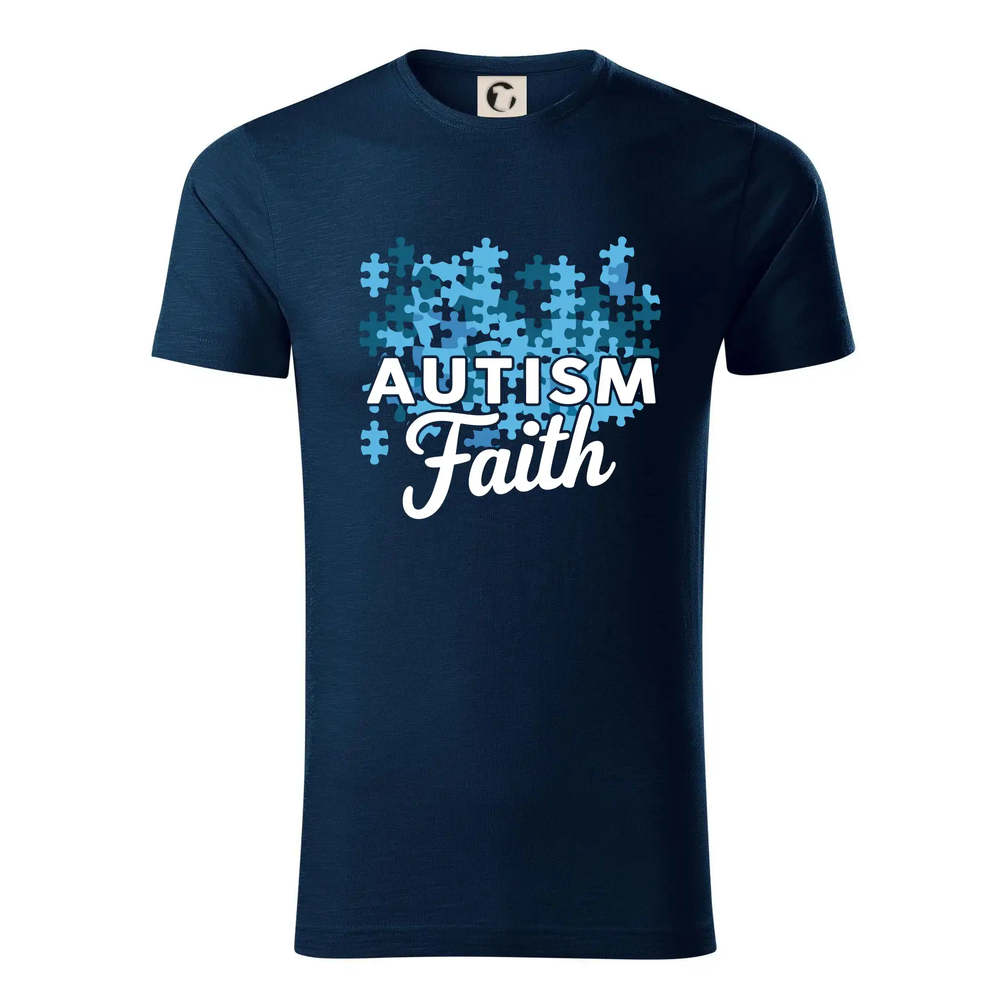 Tričká a mikiny pre autistov - Autism faith - Tričko z organickej bavlny