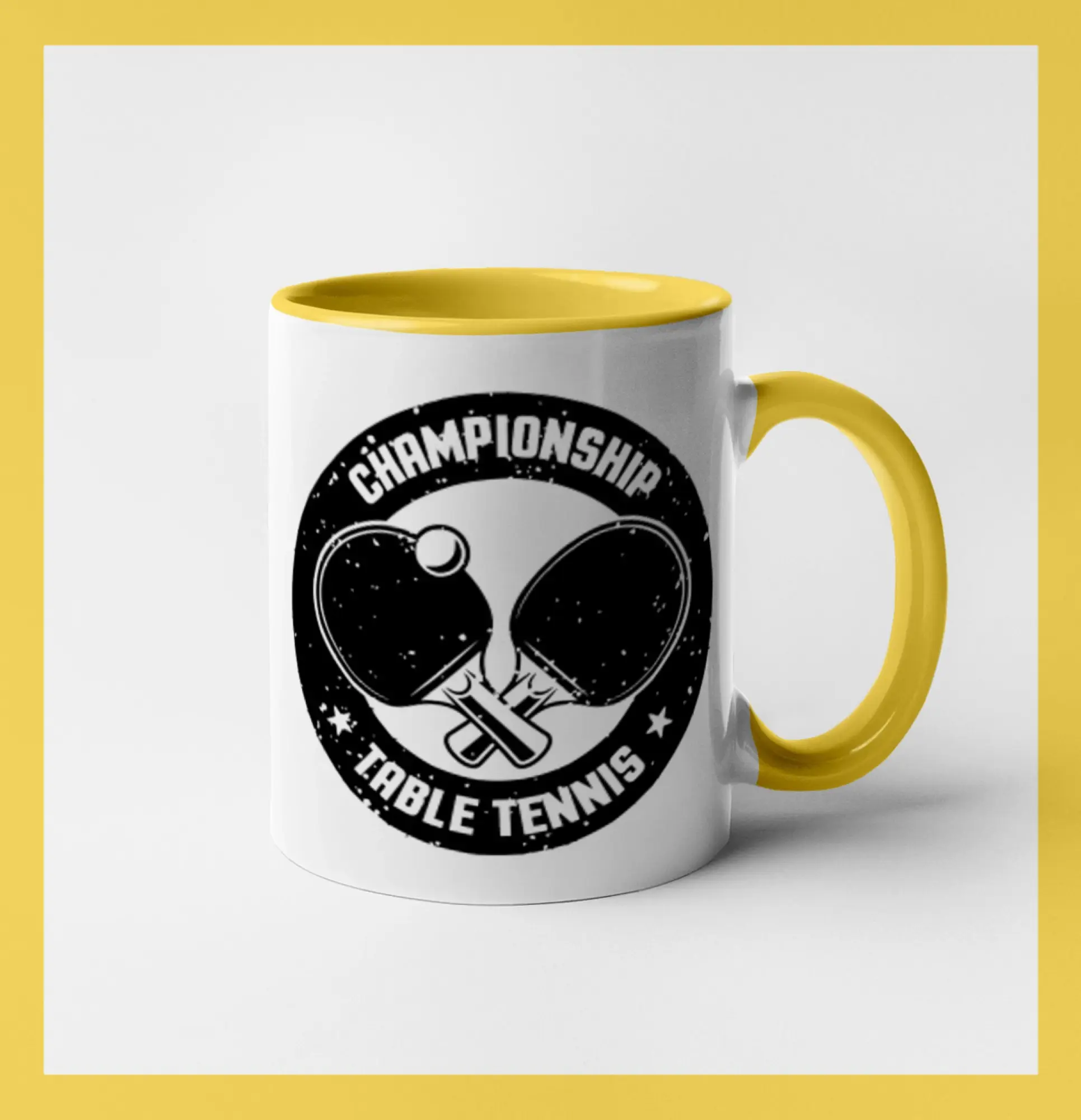 Vtipné tričká na stolný tenis - Championship Table tennis - kulatý - Hrnček 