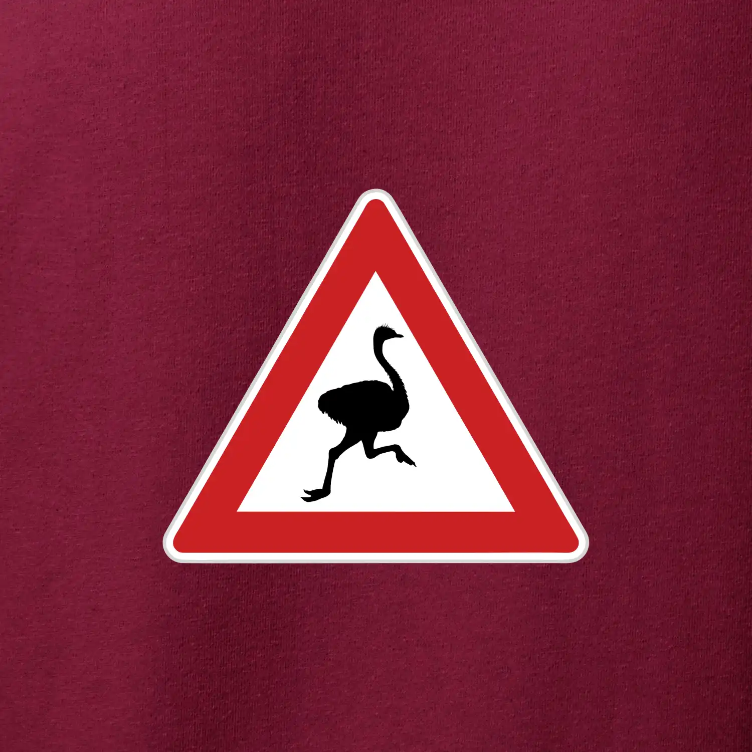 Dopravní značka - Pozor pštros