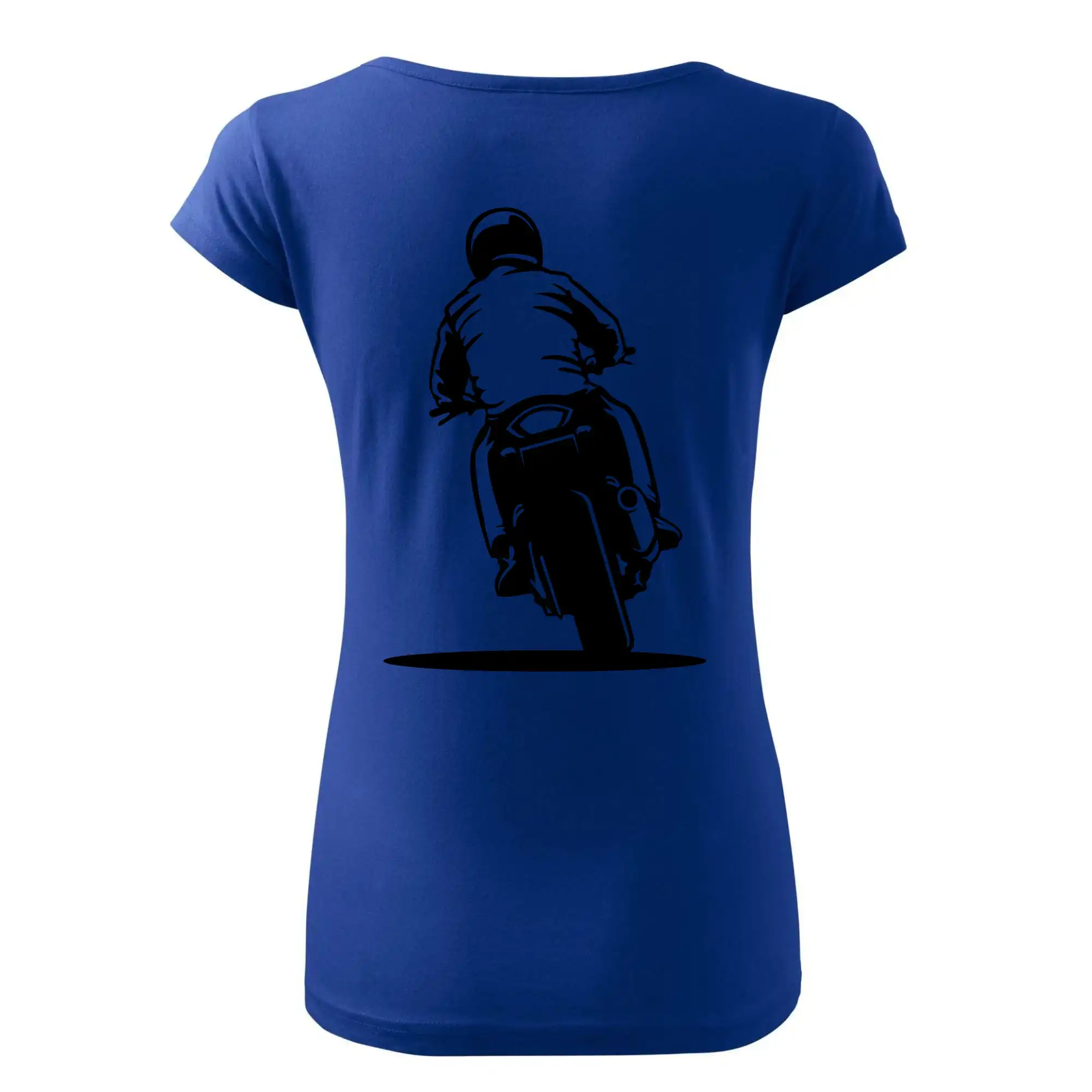 Motorkář na zádech - silnice