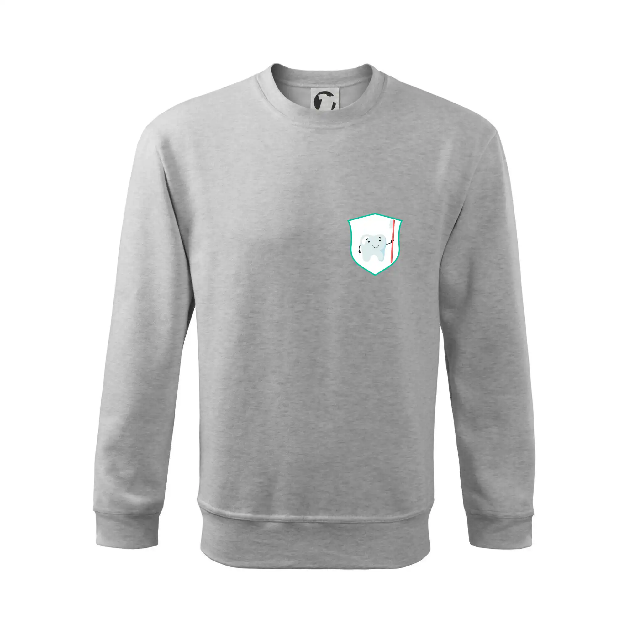 Zoubek na prsu - zubní kartáček