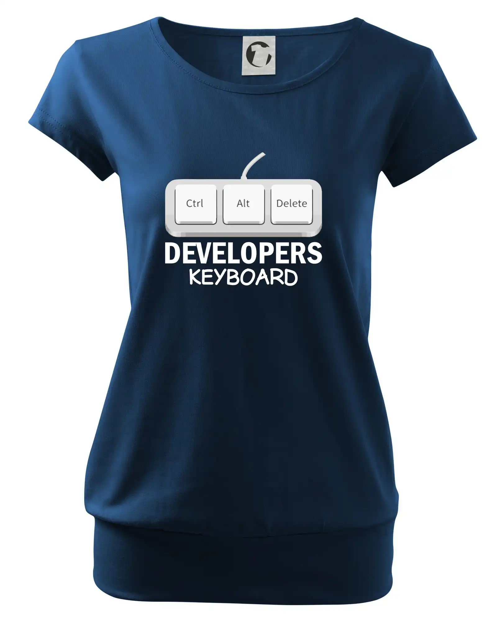 Tričká pre ajťákov - Developers keyboard - Voľné tričko city